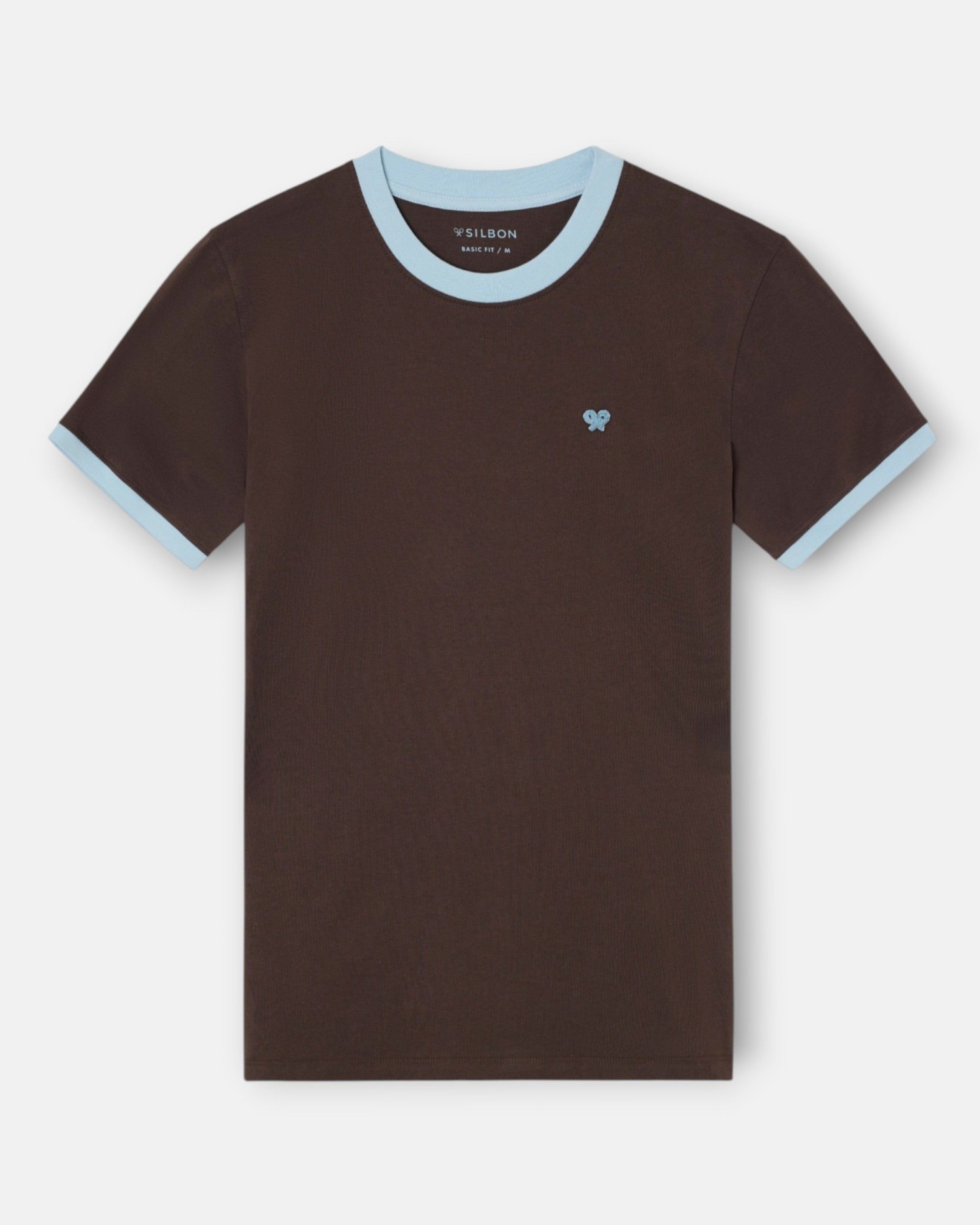Imagen 1 de Camiseta de hombre ribs con contraste de rizo - Silbon - Multicolor Multicolor