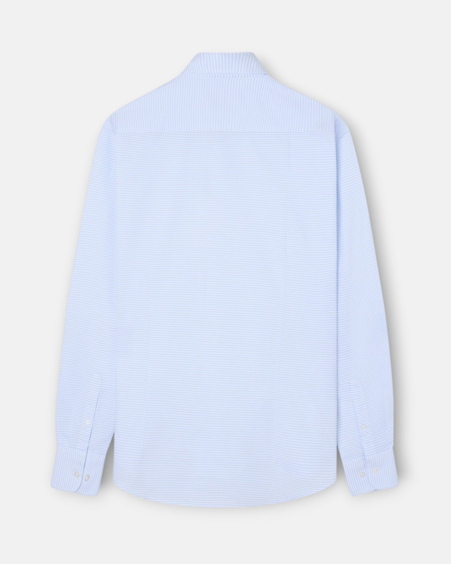 Camisa sport de hombre oxford rayas horizontales - Silbon - Azul celeste Azul celeste-4