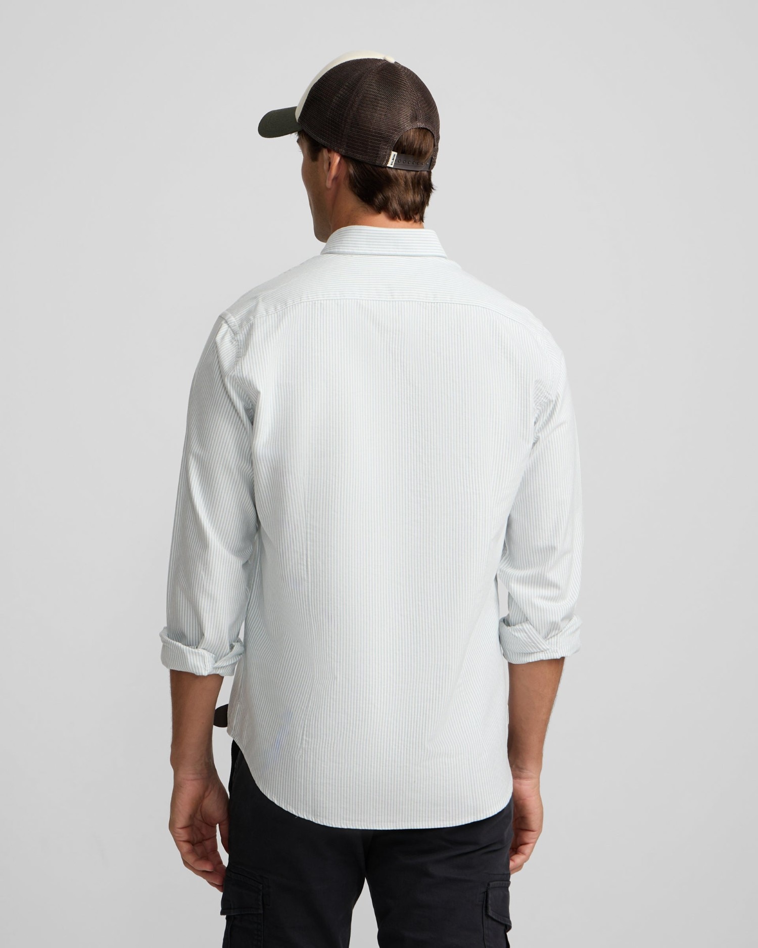 Camisa sport de hombre oxford rayas - Silbon - Verde Verde-2
