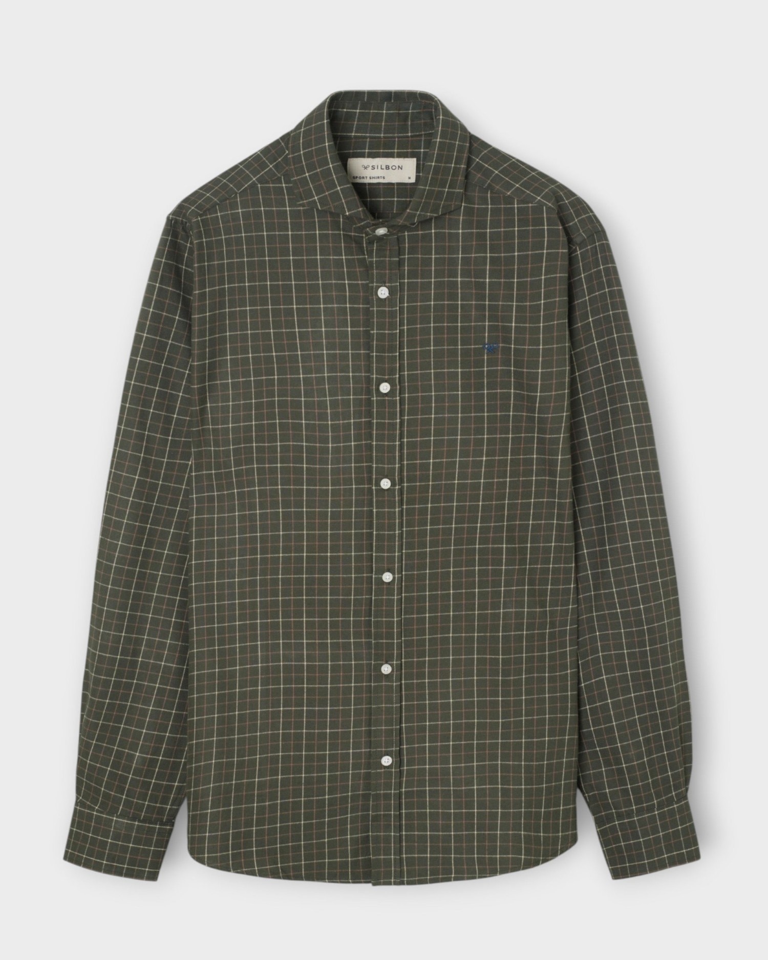 Imagen 1 de Camisa sport de hombre warm de cuadros Verde oscuro