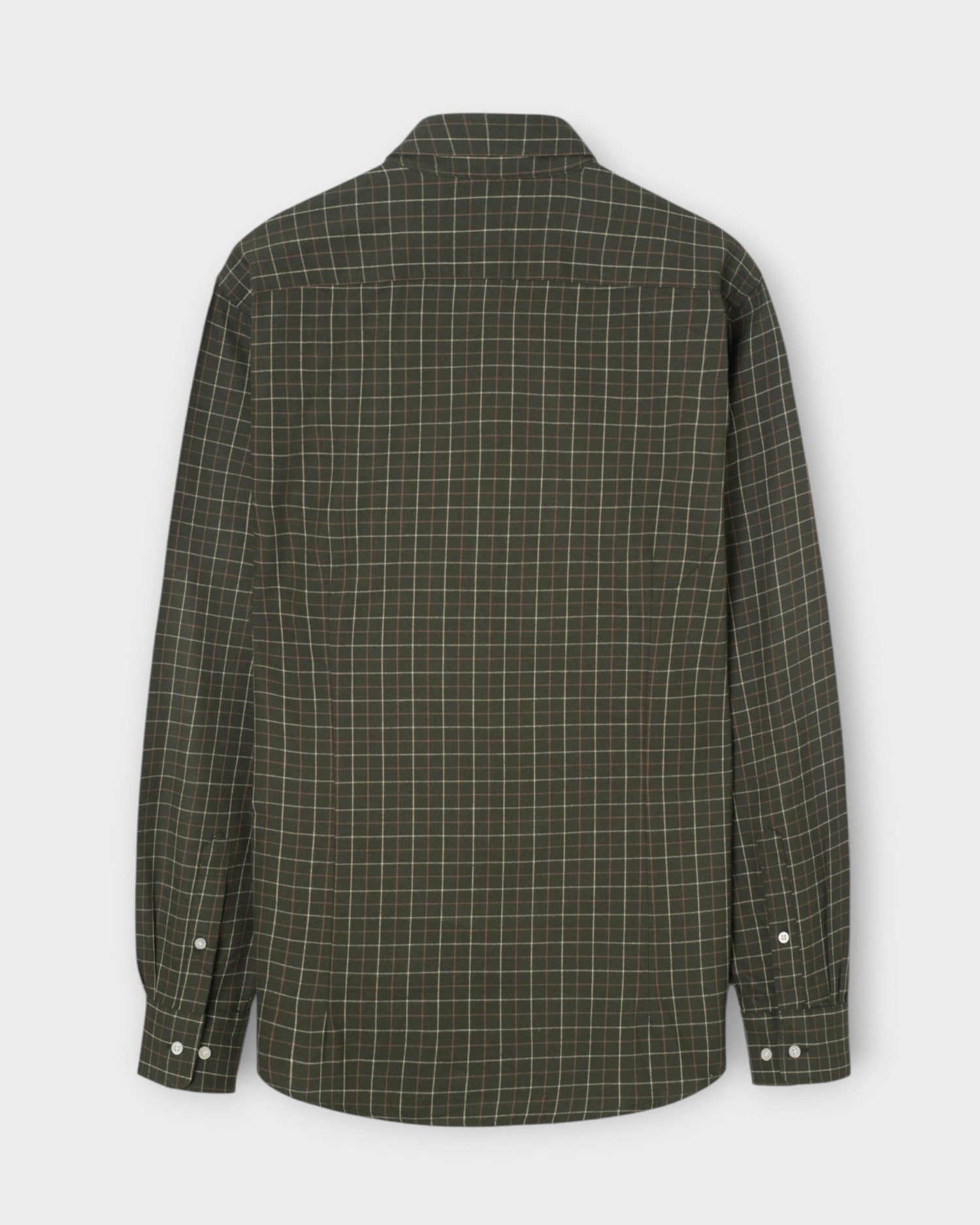 Imagen 3 de Camisa sport de hombre warm de cuadros - Silbon - Verde oscuro Verde oscuro
