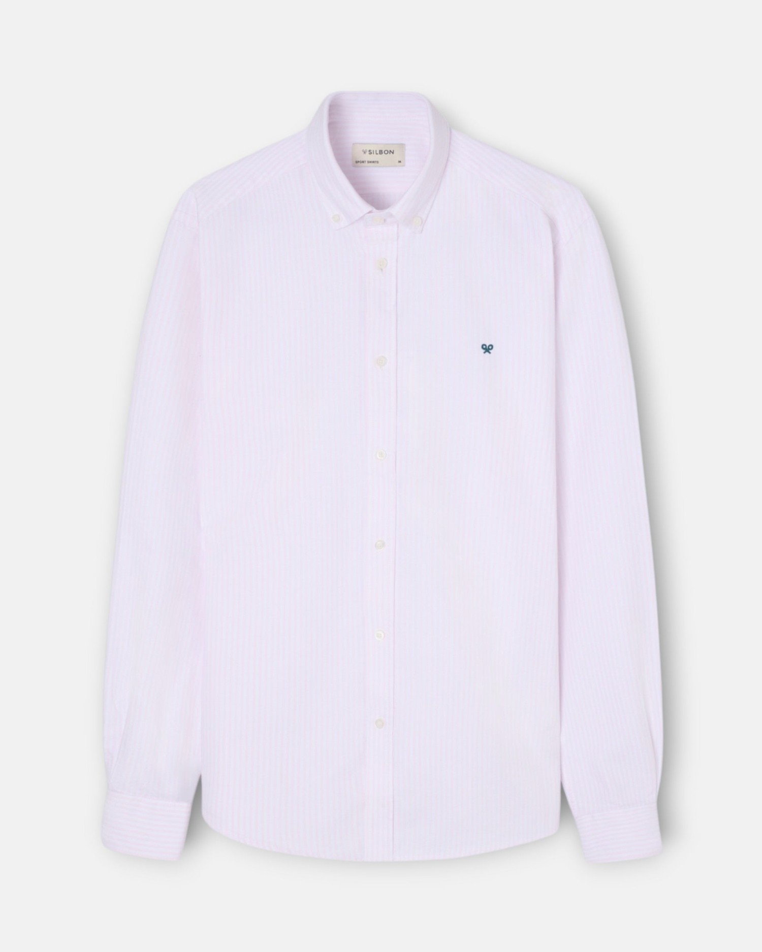 Imagen 0 de Camisa sport de hombre oxford raya media Rosa