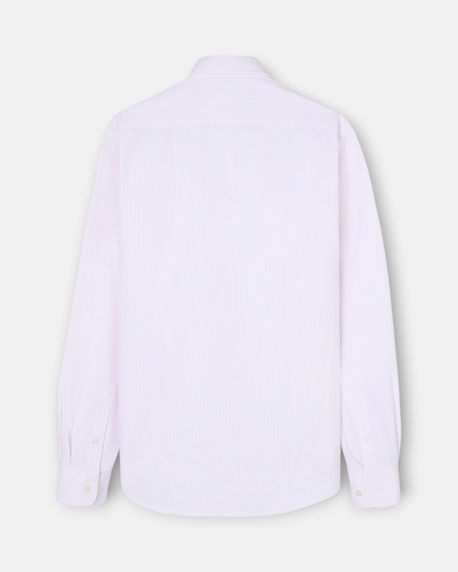 Camisa sport de hombre oxford raya media - Silbon - Rosa Rosa-2