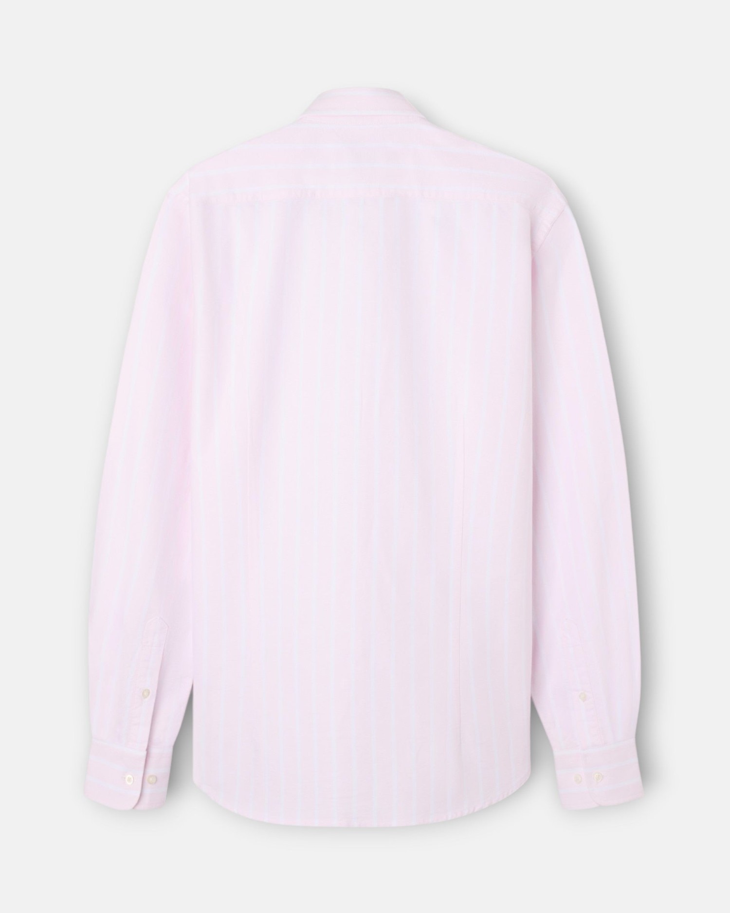 Camisa oxford de hombre de raya ancha - Silbon - Rosa Rosa-4