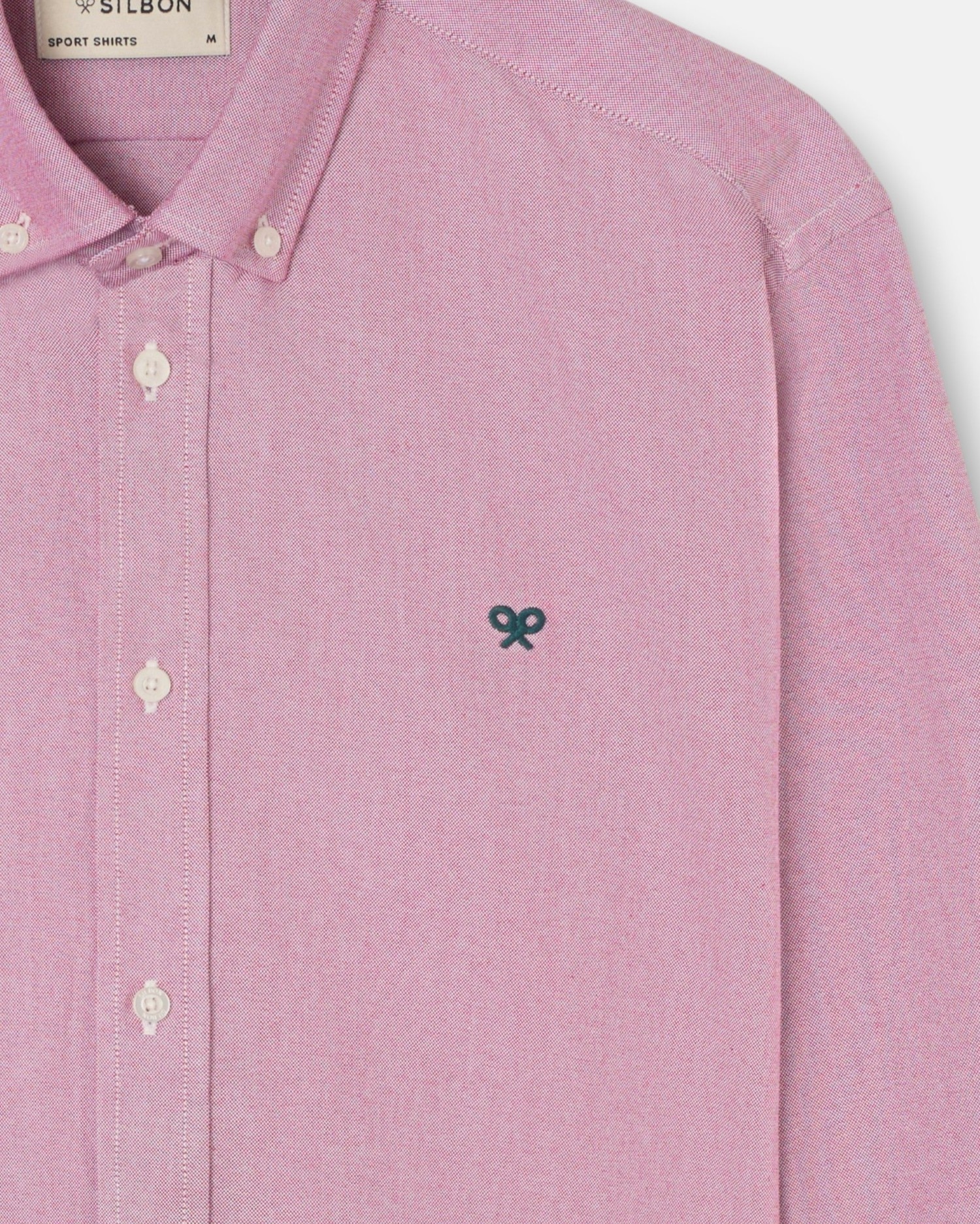 Camisa sport de hombre oxford - Silbon - Burdeos Burdeos-2