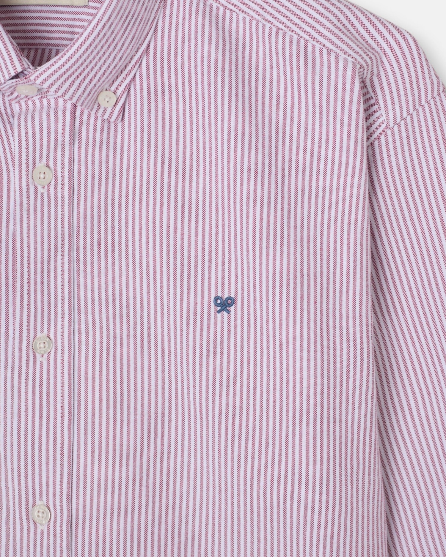 Camisa sport de hombre oxford rayas - Silbon - Burdeos Burdeos-2