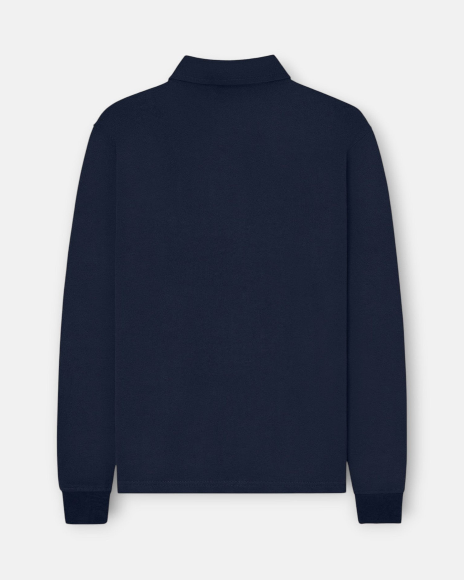 Polo de hombre manga larga parches - Silbon - Azul marino Azul marino-3
