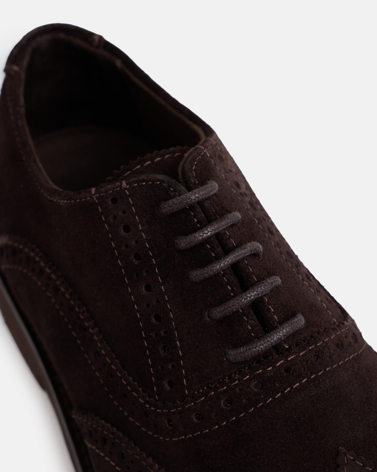 Imagen 2 de Zapato de vestir ante cordones - Silbon - Marrón Marrón