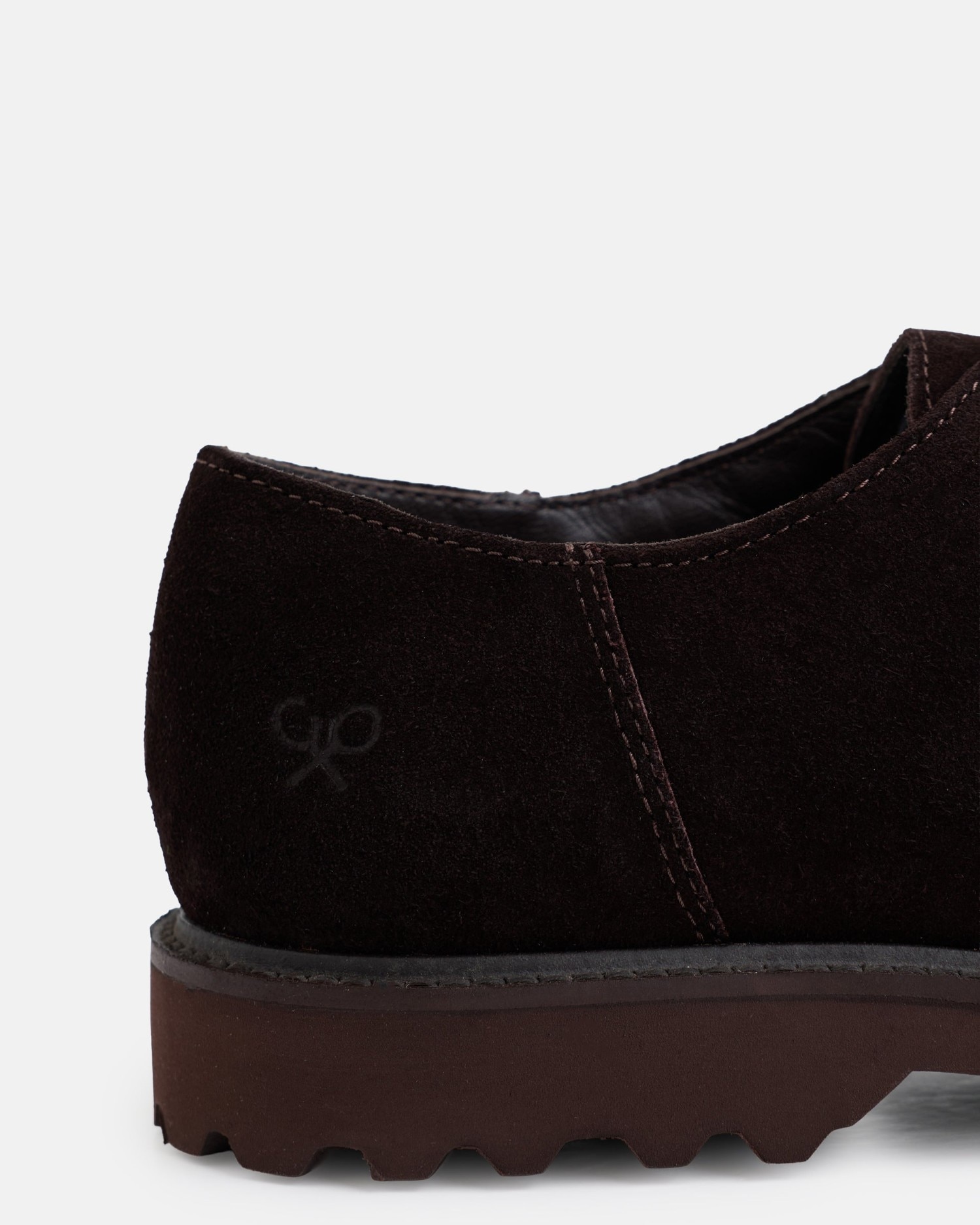 Imagen 3 de Zapato de cordones wallabee serraje - Silbon - Marrón Marrón