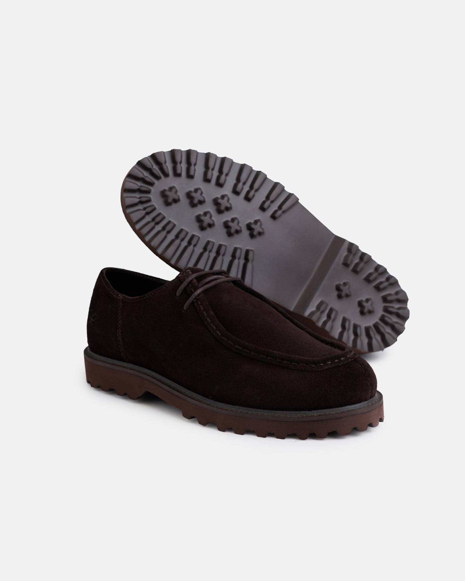 Imagen 5 de Zapato de cordones wallabee serraje - Silbon - Marrón Marrón