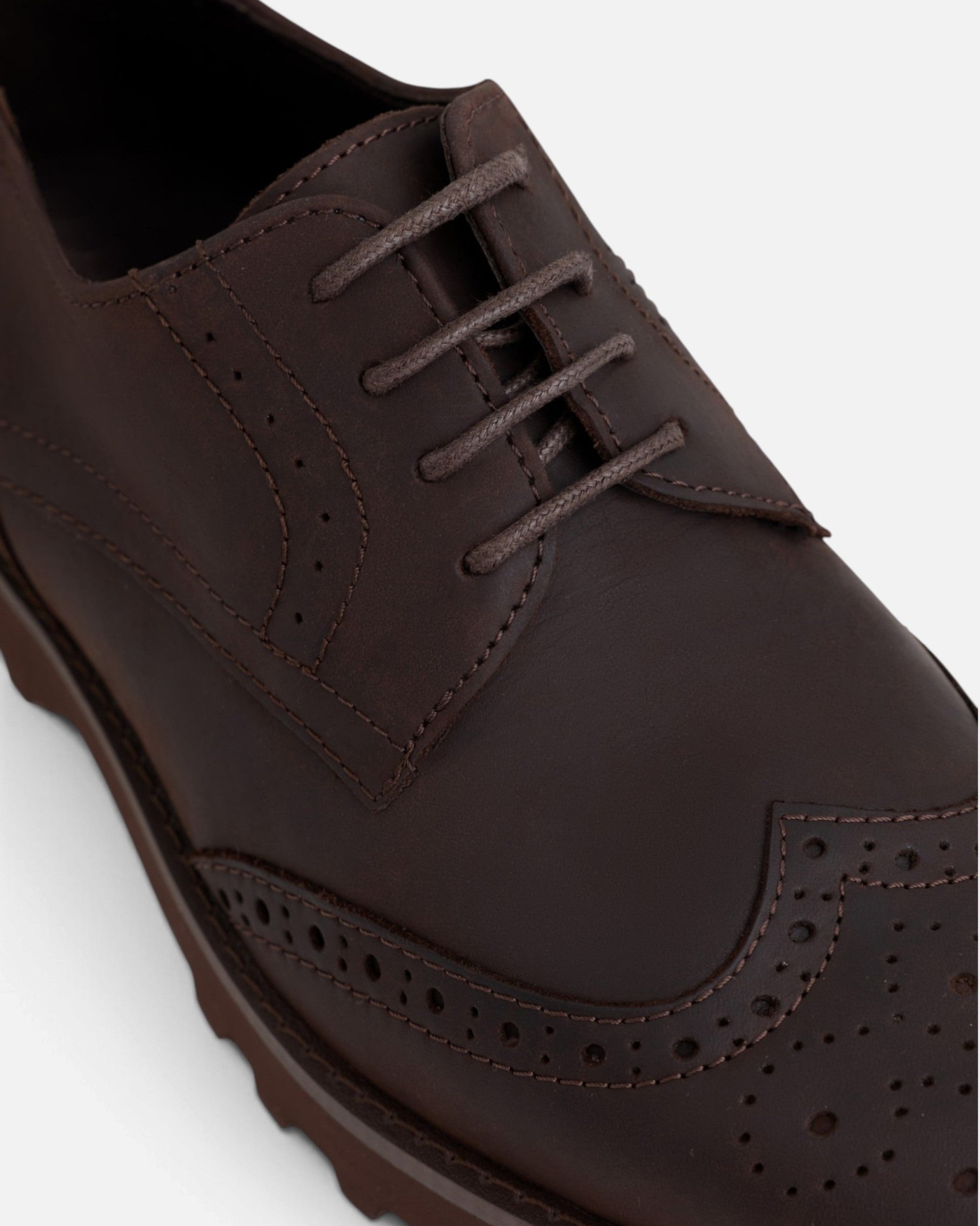 Imagen 2 de Zapato de vestir piel perforada - Silbon - Marrón Marrón
