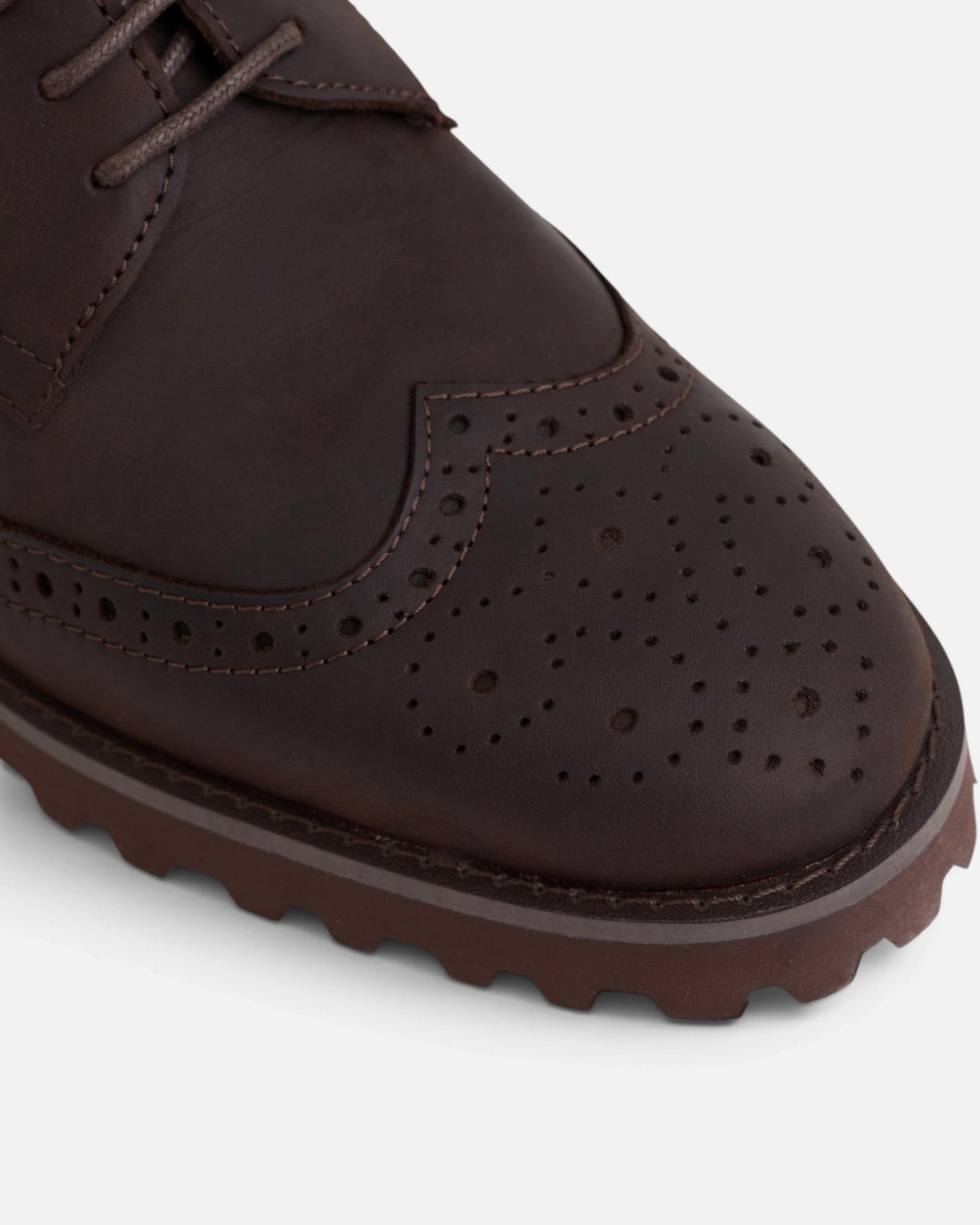 Imagen 4 de Zapato de vestir piel perforada - Silbon - Marrón Marrón