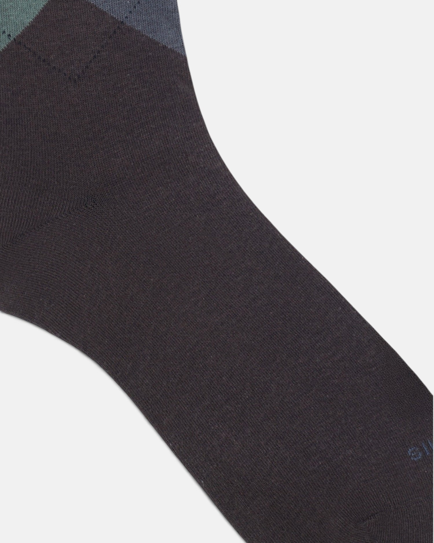 Calcetín de hombre rombos colores - Silbon - Marrón Marrón-3