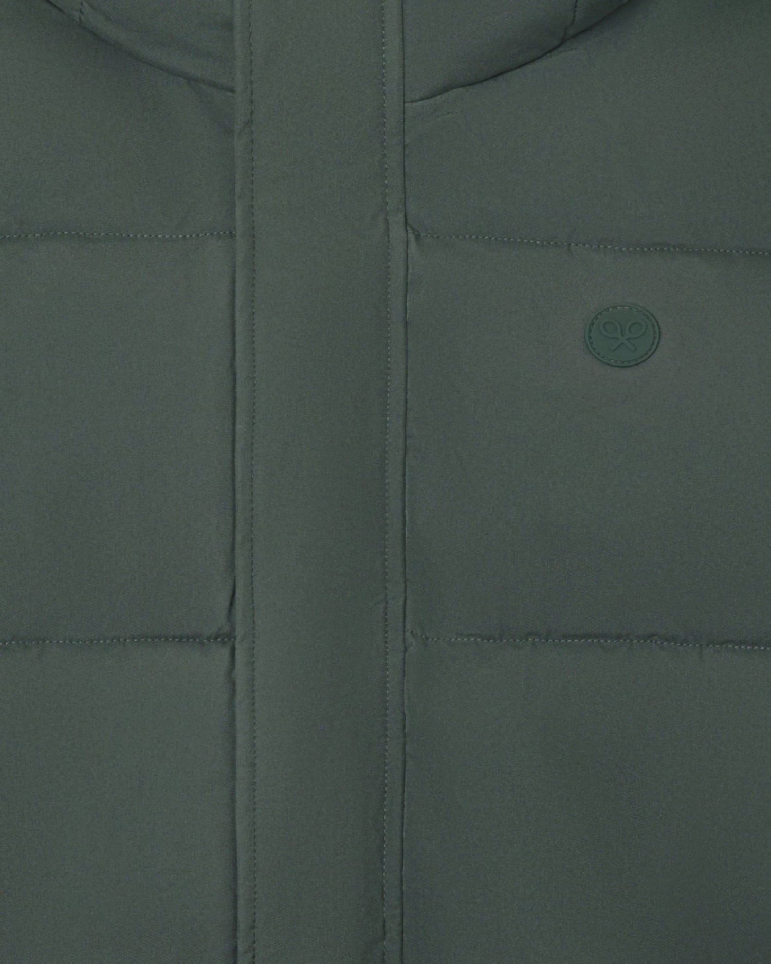 Imagen 2 de Abrigo largo acolchado de hombre con capucha - Silbon - Verde Verde