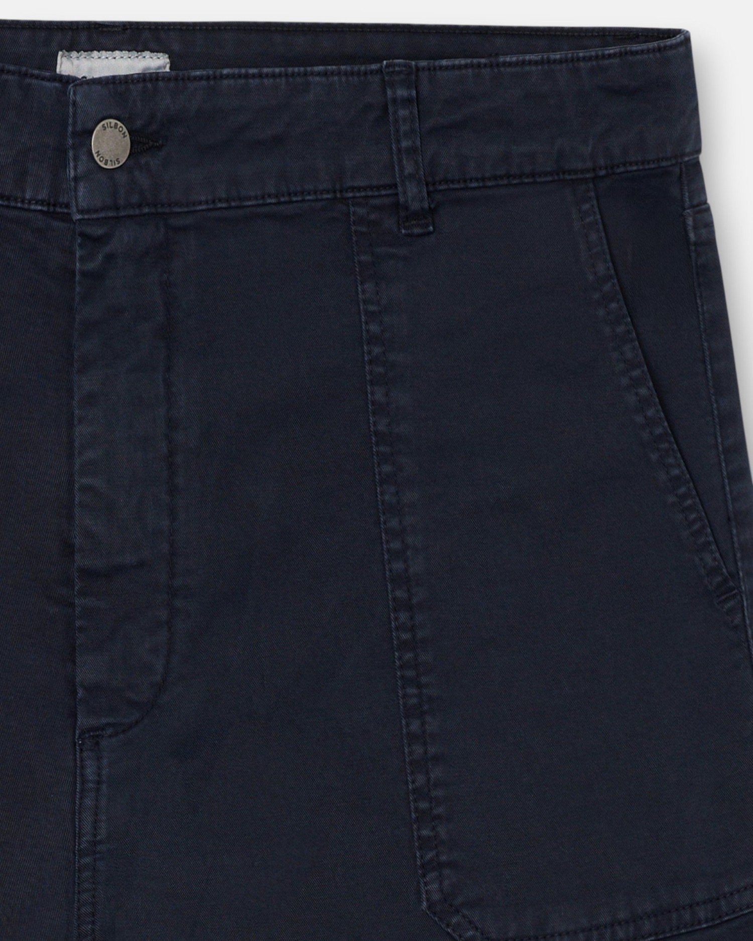 Imagen 2 de Pantalón sport de hombre carpintero con parche - Silbon - Azul marino Azul marino
