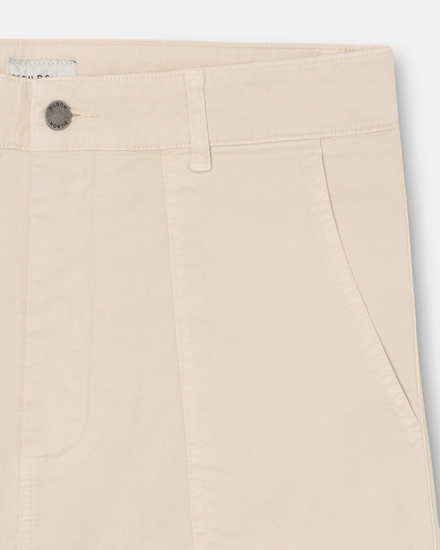 Imagen 2 de Pantalón sport de hombre carpintero con parche - Silbon - Beige Beige