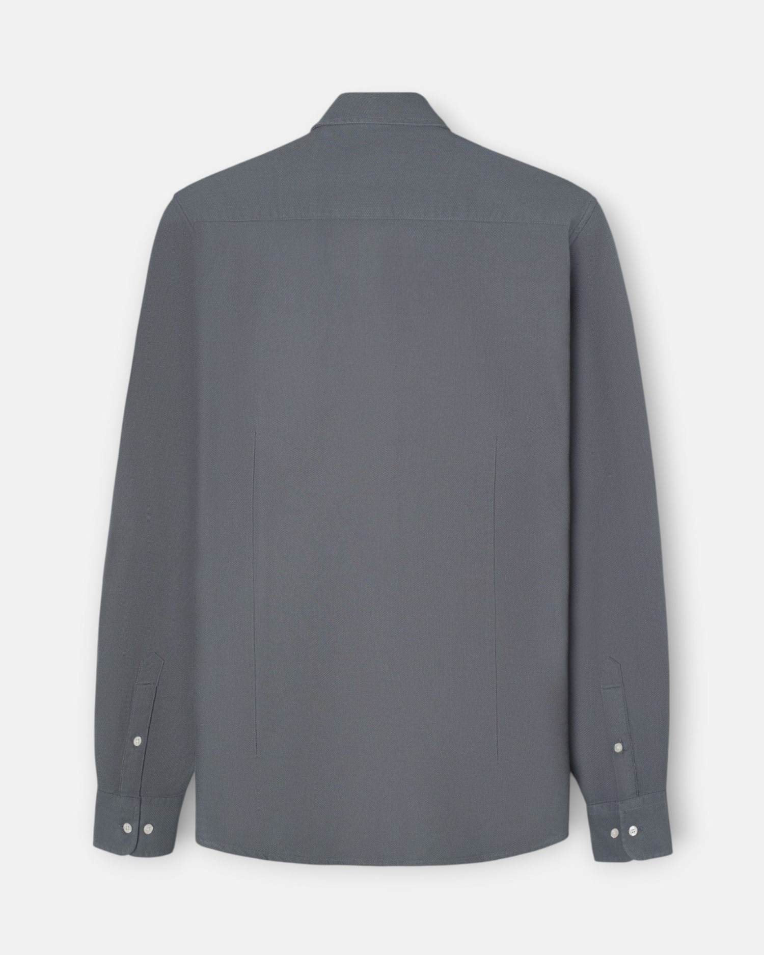 Camisa sport de hombre de estructura slim - Silbon - Verde oscuro Verde oscuro-5