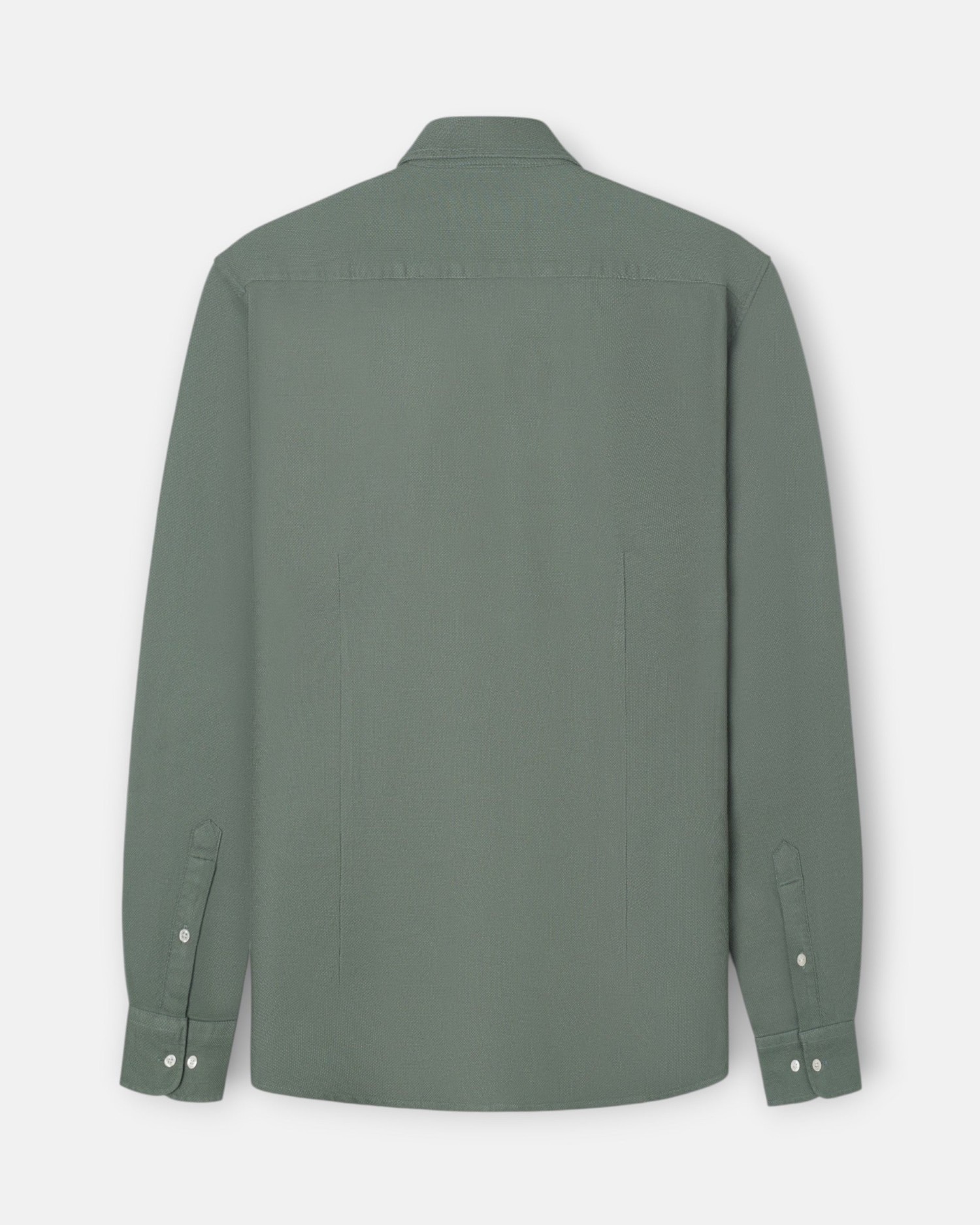 Camisa sport de hombre de estructura slim - Silbon - Verde Verde-4