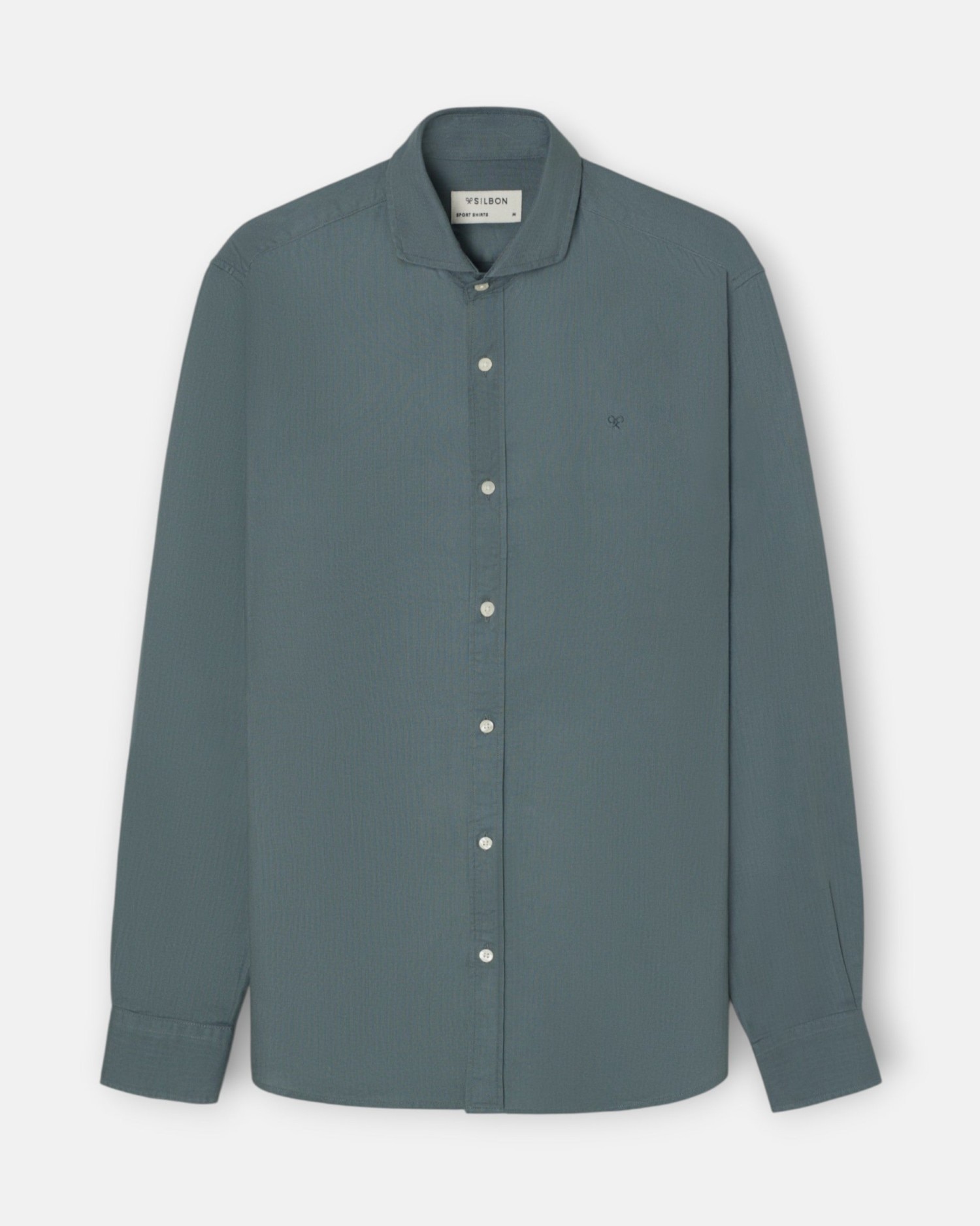 Camisa sport de hombre espiga - Silbon - Verde claro Verde claro-1