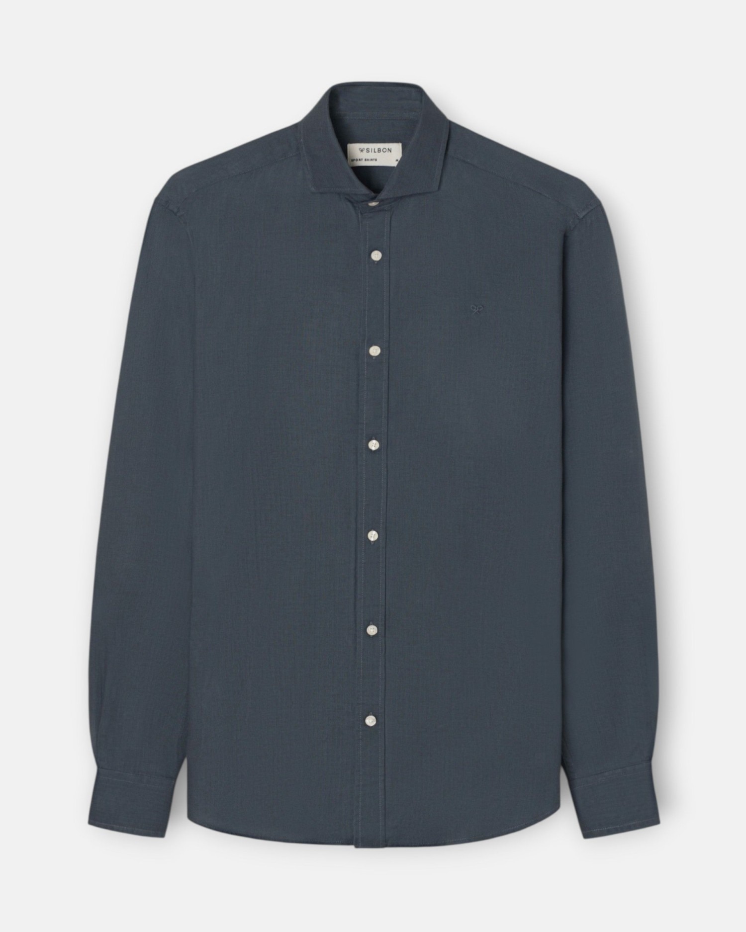 Camisa sport de hombre espiga - Silbon - Gris Gris-1