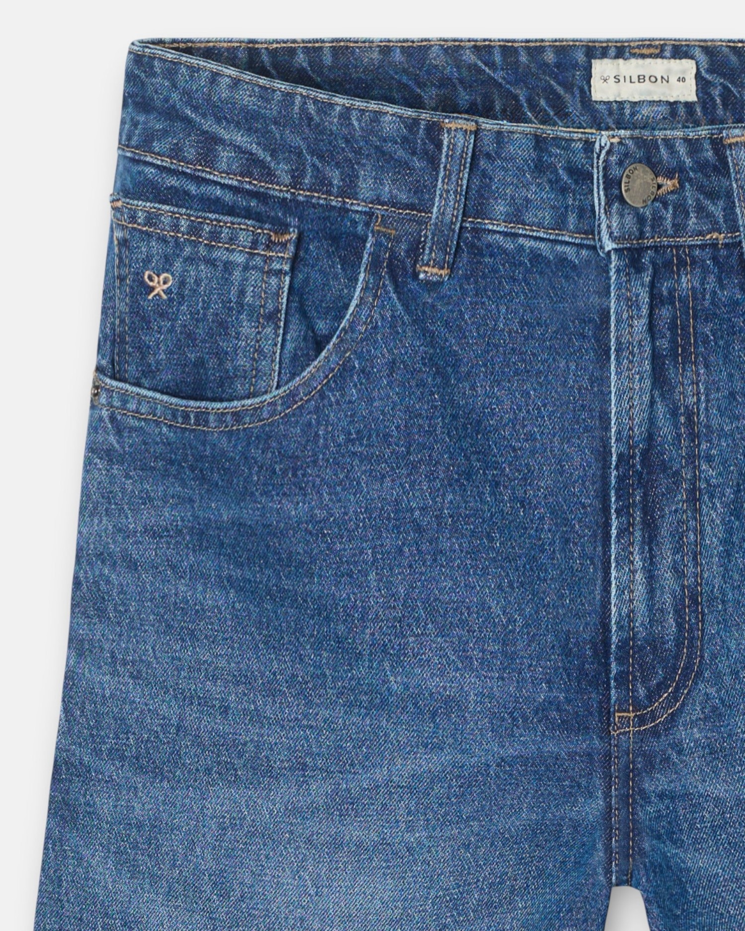 Pantalón de hombre jeans style - Silbon - Azul Azul-3