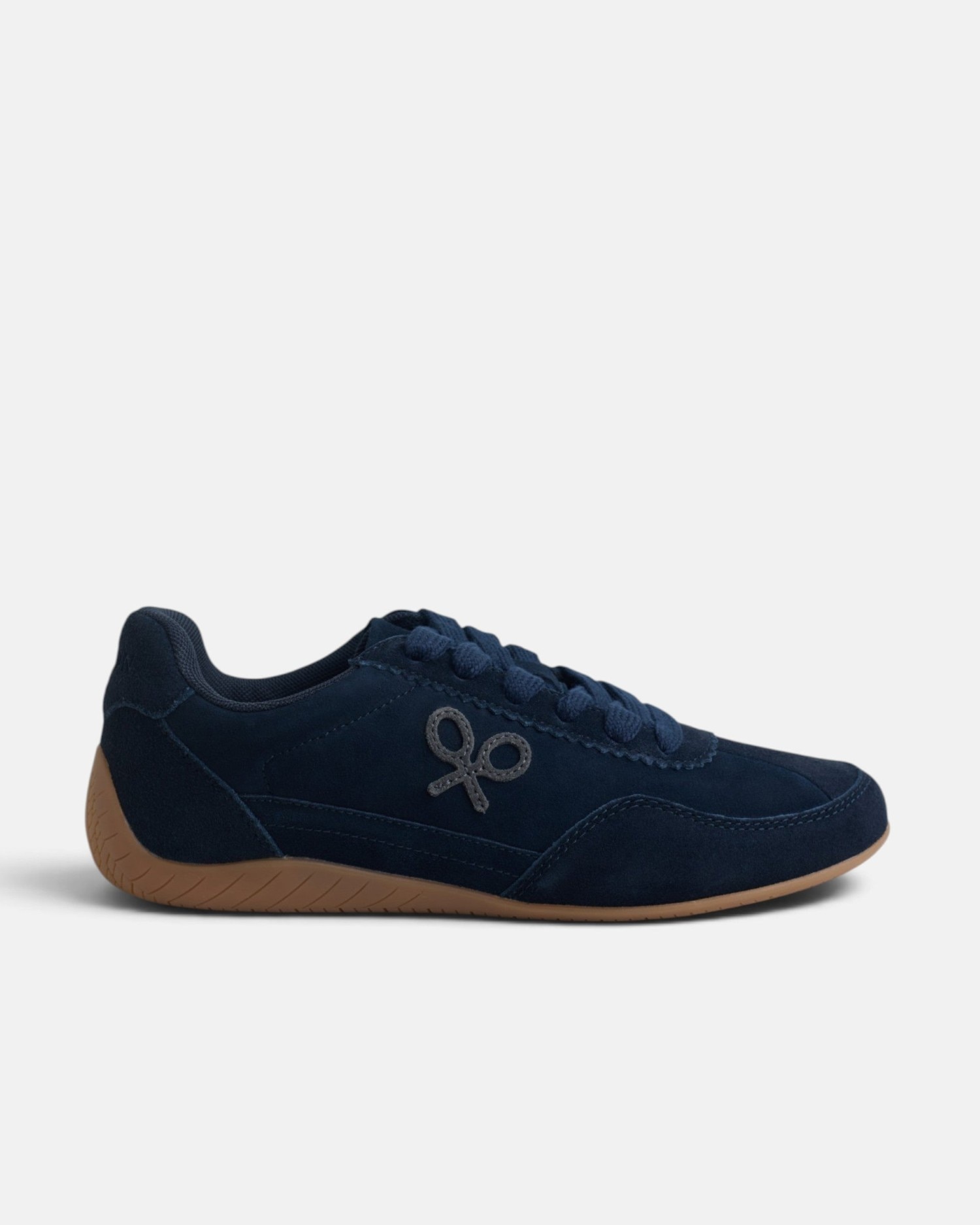 Zapatilla retro serraje - Silbon - Azul marino Azul marino-1