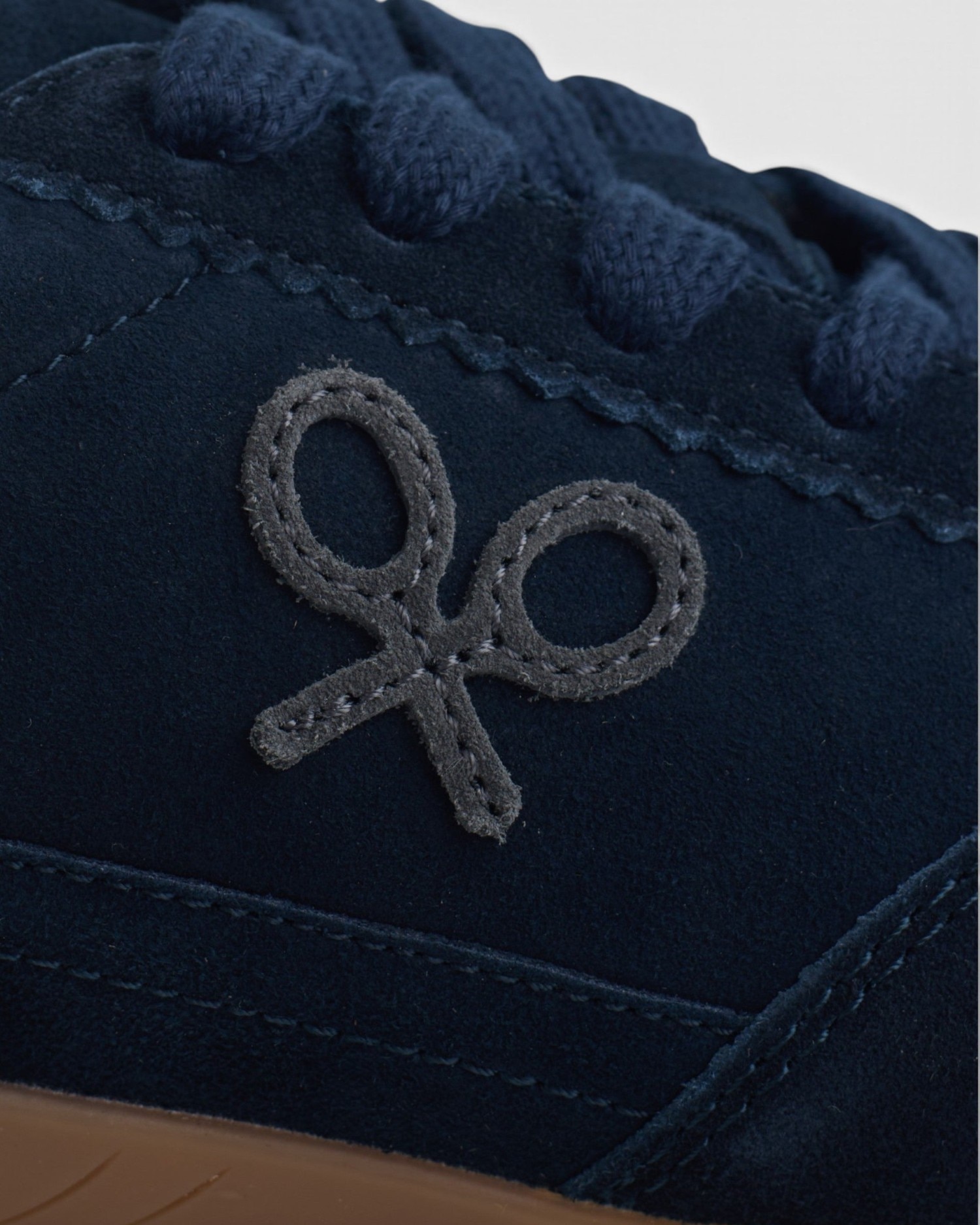 Zapatilla retro serraje - Silbon - Azul marino Azul marino-3