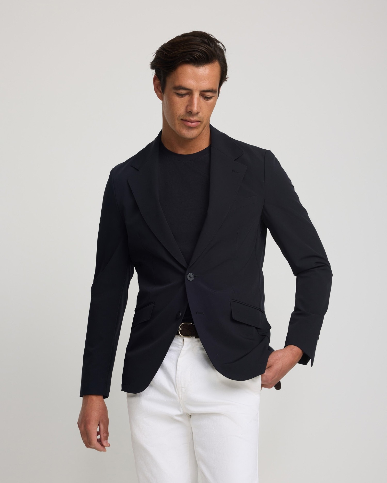 Americana técnica de hombre - Silbon - Azul marino Azul marino-3