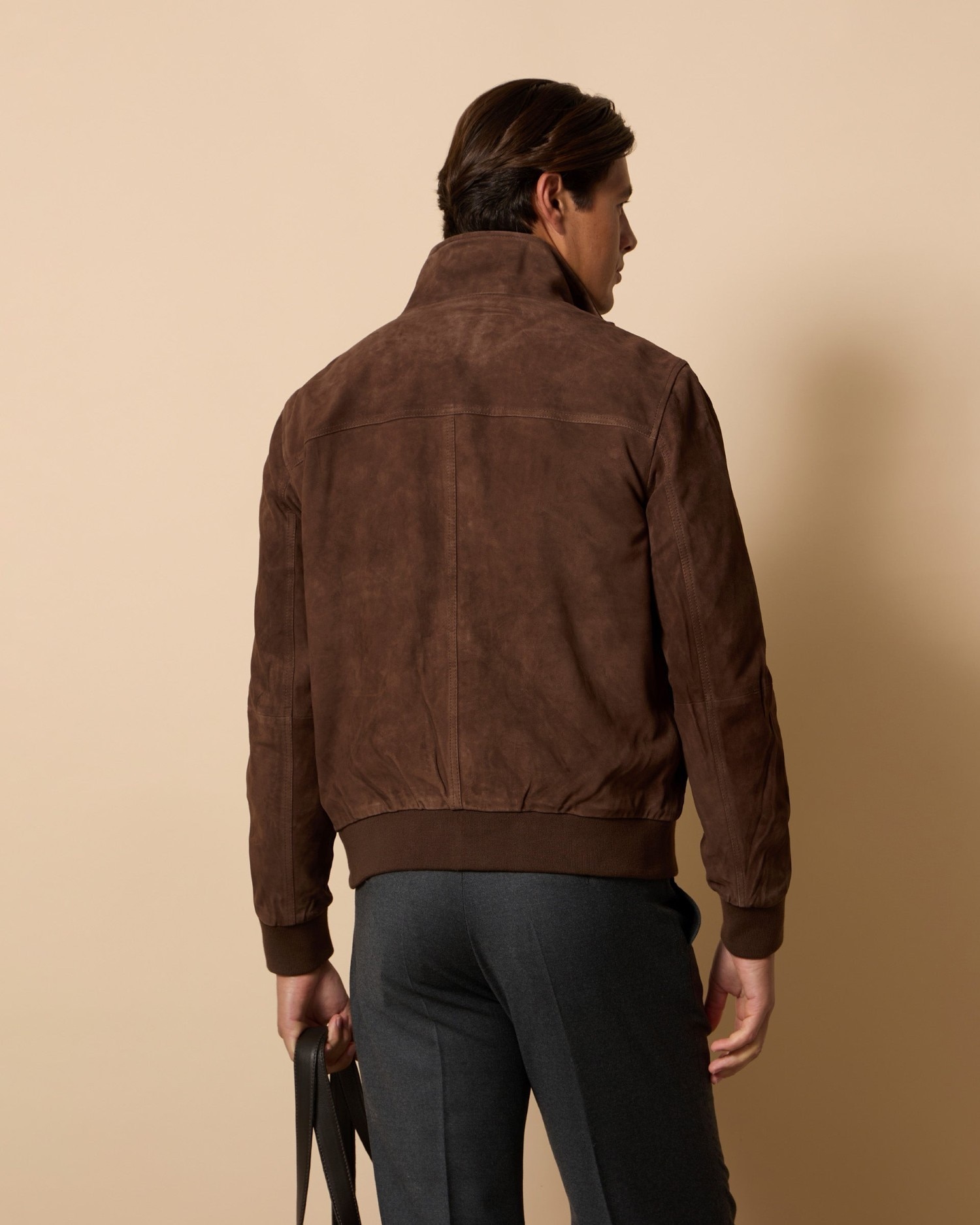 Imagen 2 de Chaqueta harrington unique de hombre de piel - Silbon - Marrón Marrón