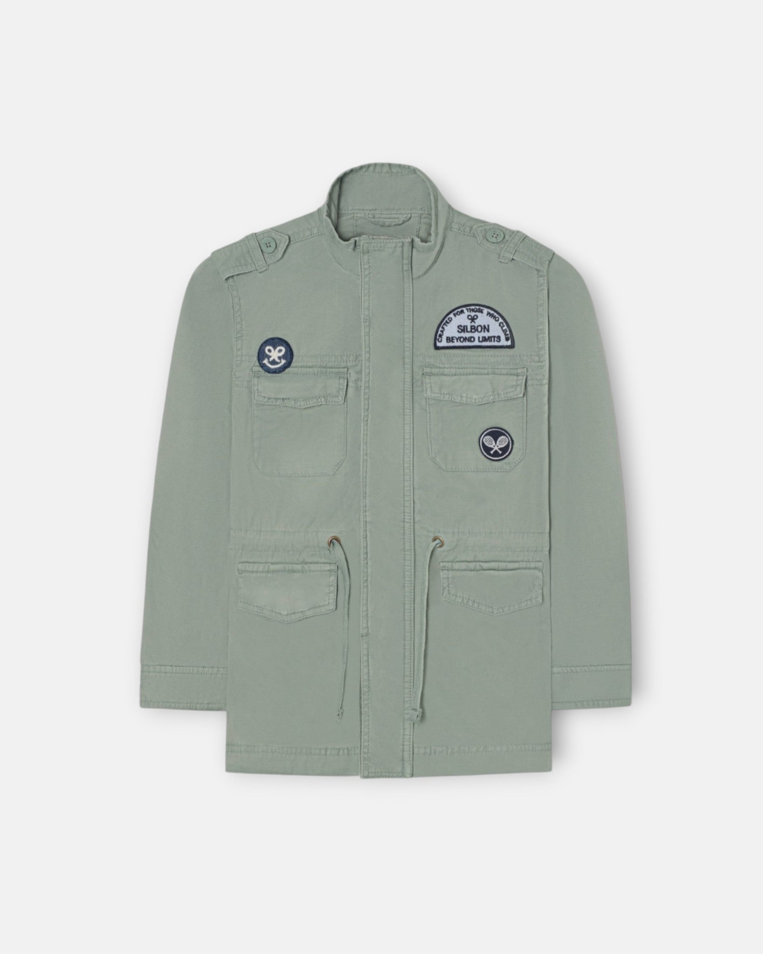 Imagen 1 de Chaqueta militar de niño con parches Verde