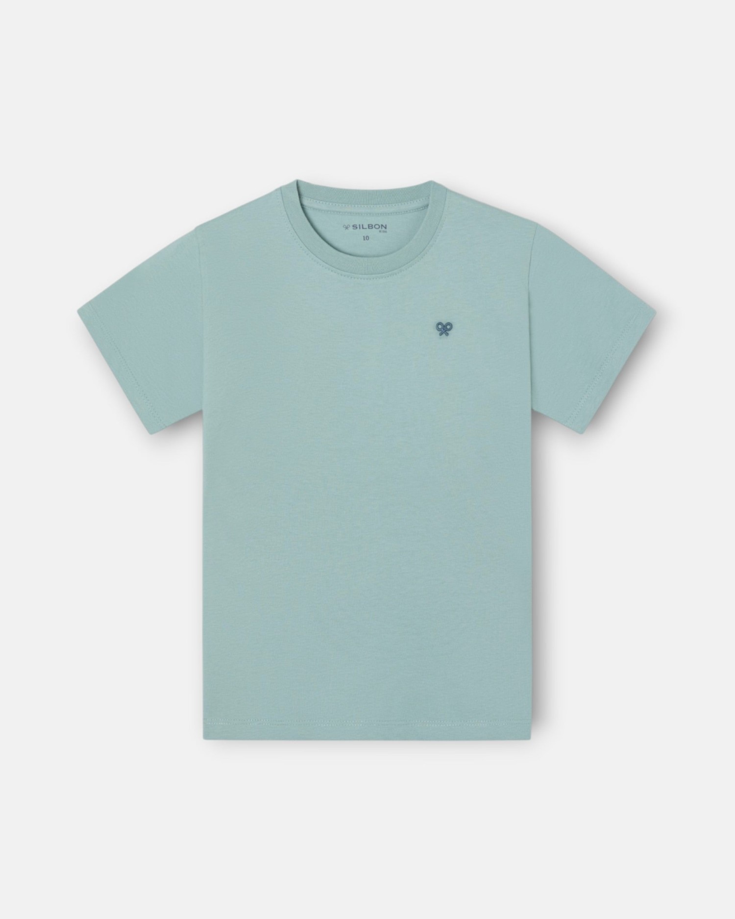 Camiseta de niño play & pizza - Silbon - Verde Verde-1
