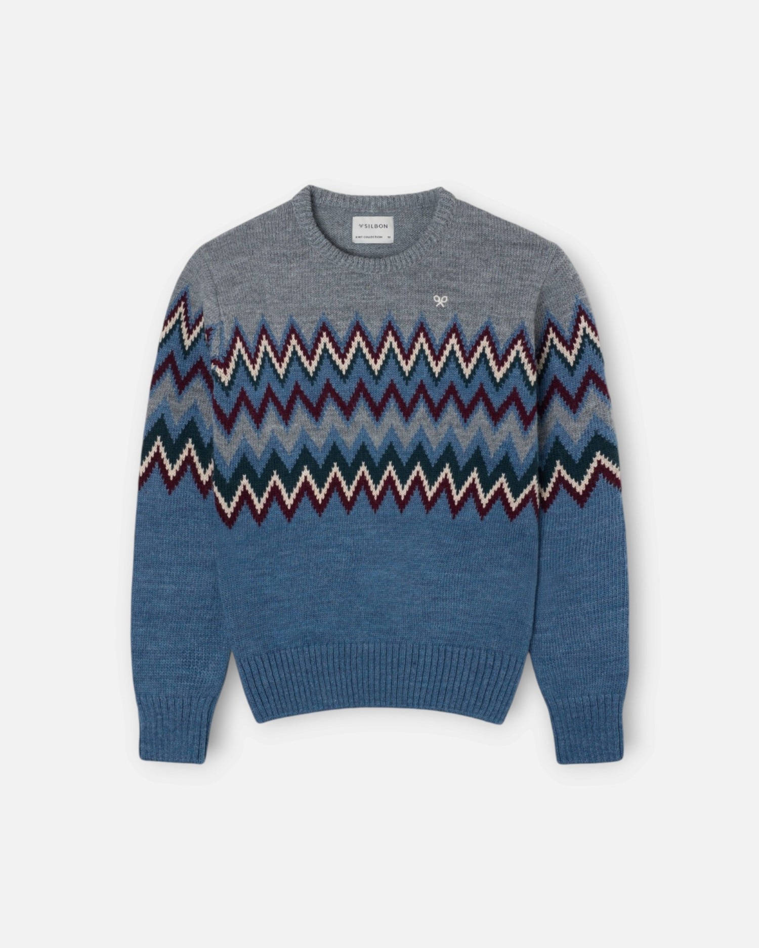 Imagen 1 de Jersey de niño con motivos geométricos - Silbon - Índigo Índigo