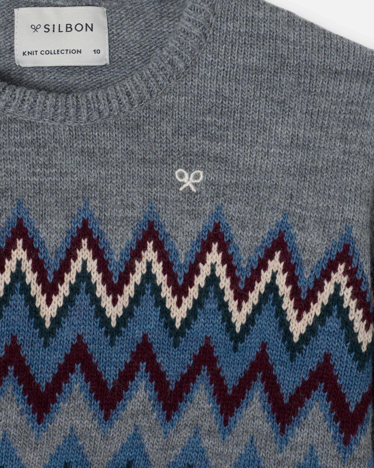 Imagen 3 de Jersey de niño con motivos geométricos - Silbon - Índigo Índigo
