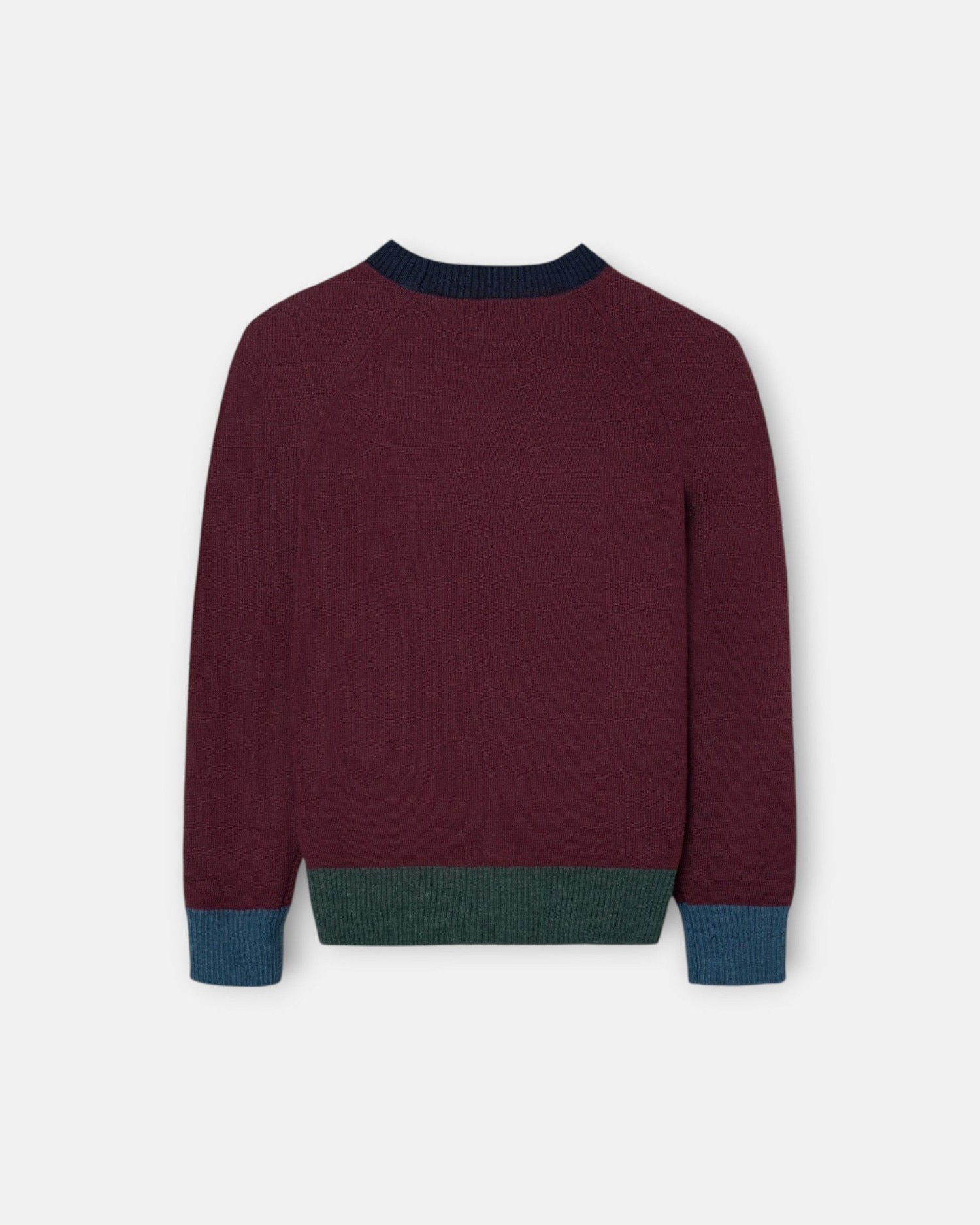 Jersey de niño con detalles a contraste - Silbon - Burdeos Burdeos-4