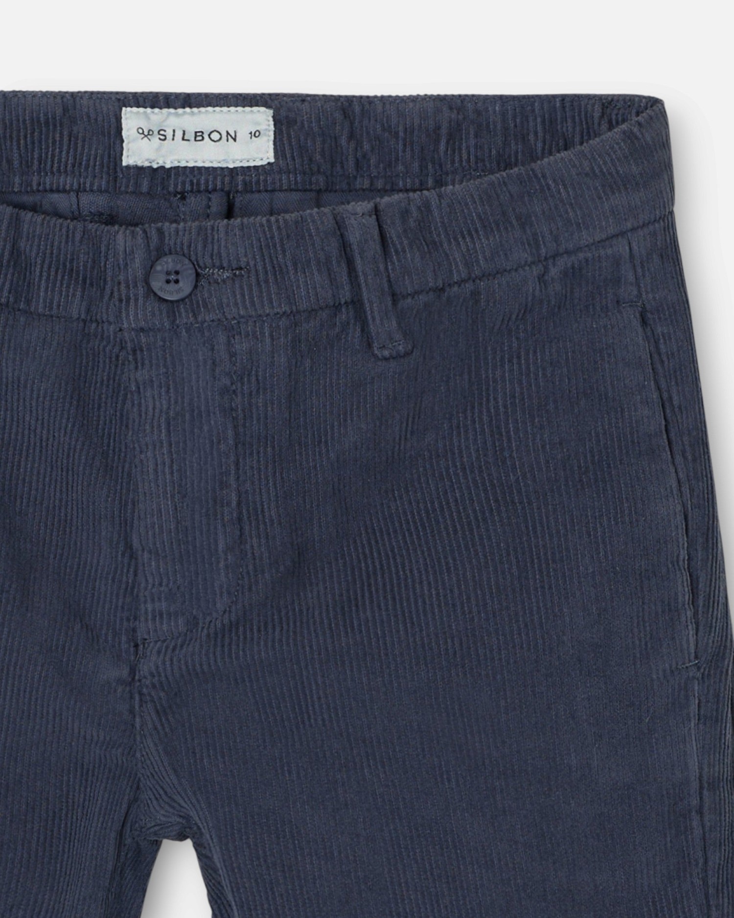 Imagen 3 de Pantalón sport de niño de pana - Silbon - Azul marino Azul marino