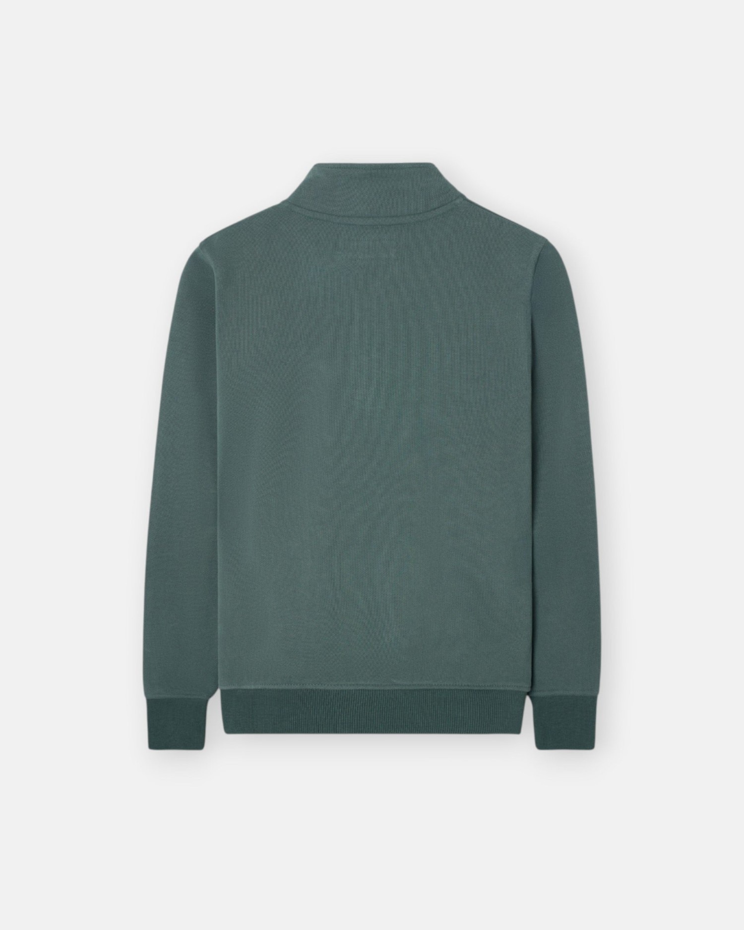 Imagen 4 de Sudadera de niño smile con media cremallera - Silbon - Verde oscuro Verde oscuro