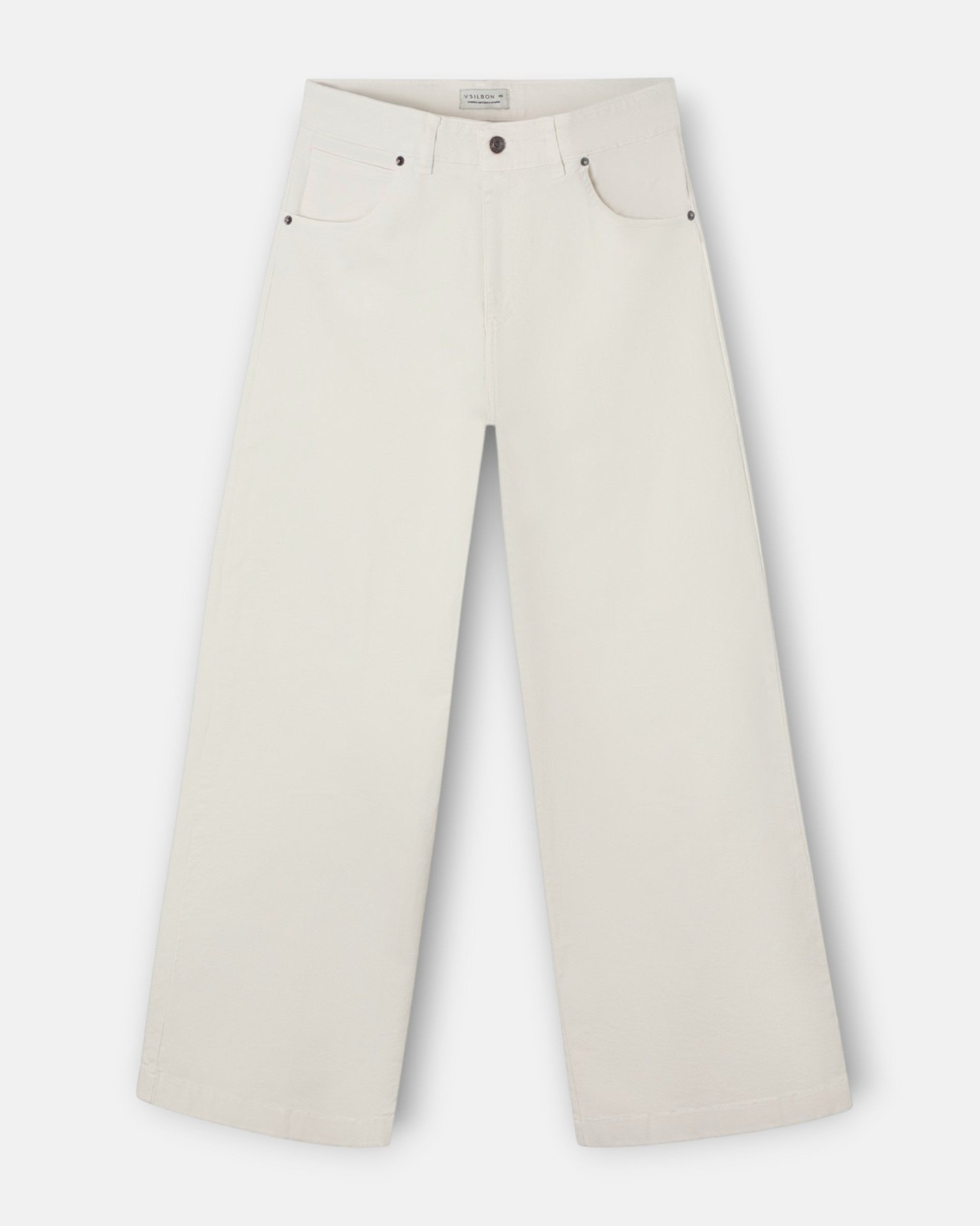 Silbon - Pantalón denim crudo.