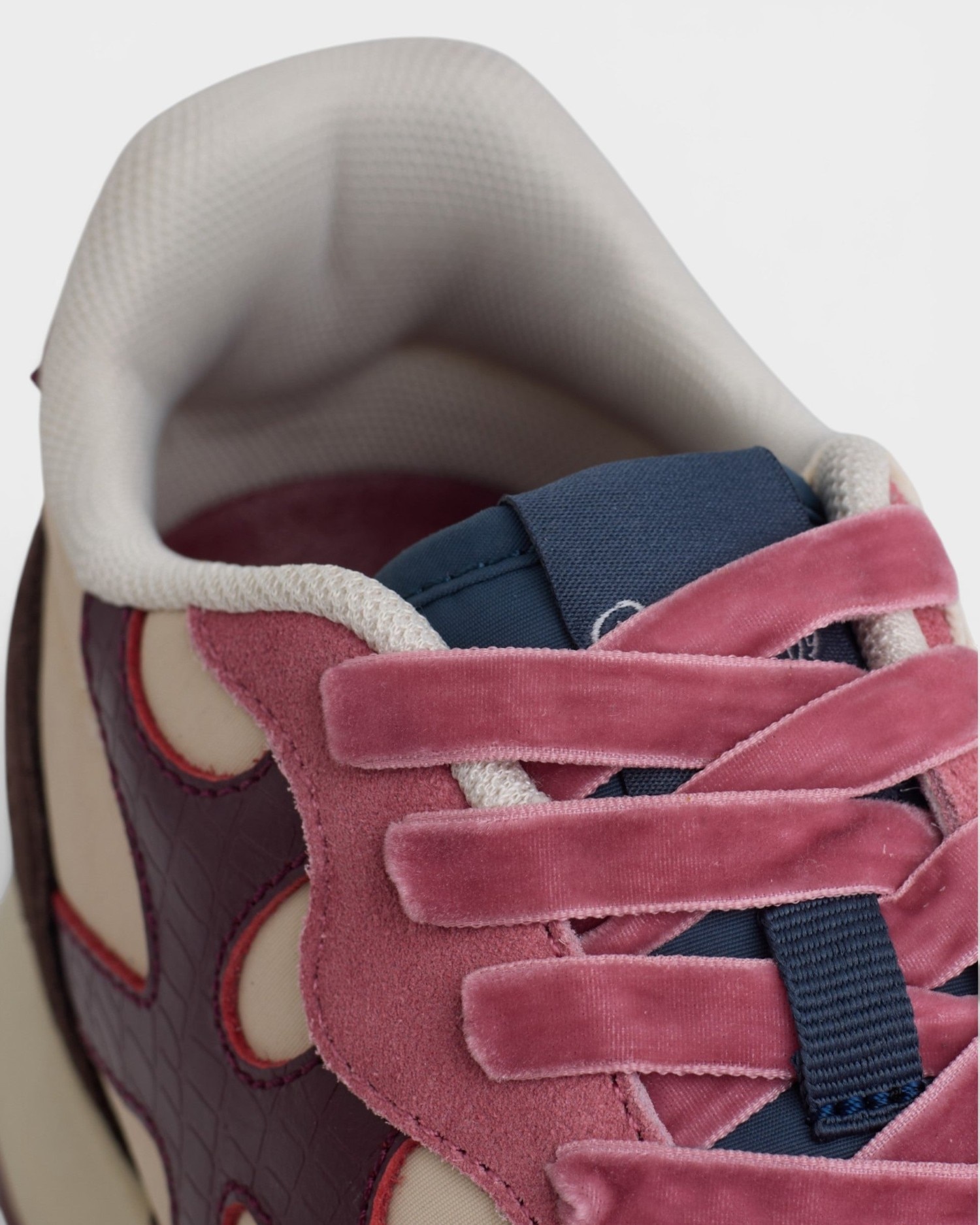 Zapatillas retro rackets09 serraje - Silbon - Rosa / Blanco Rosa / Blanco-4