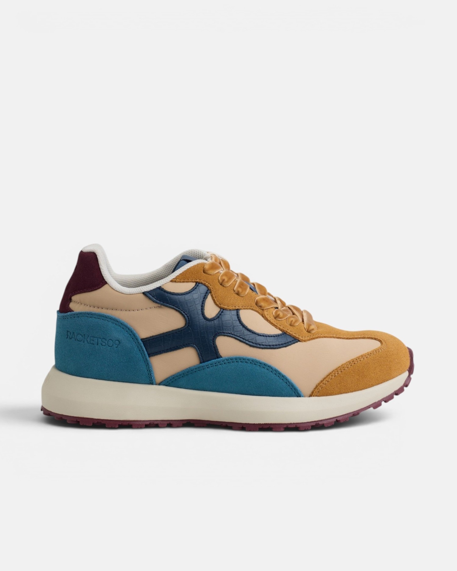 Imagen 0 de Zapatillas retro rackets09 serraje Azul/Beige