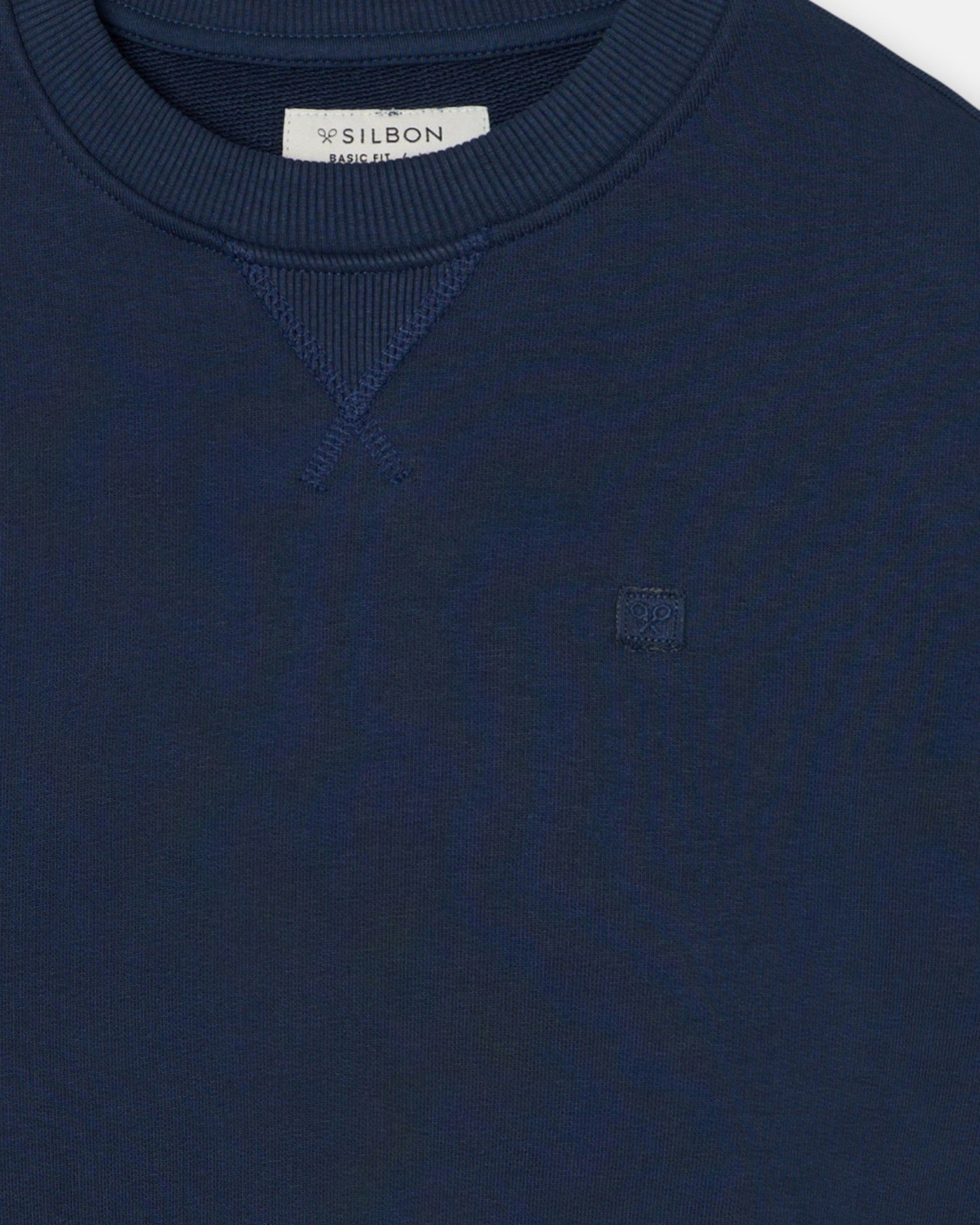Imagen 2 de Sudadera de hombre con miniparche - Silbon - Azul marino Azul marino