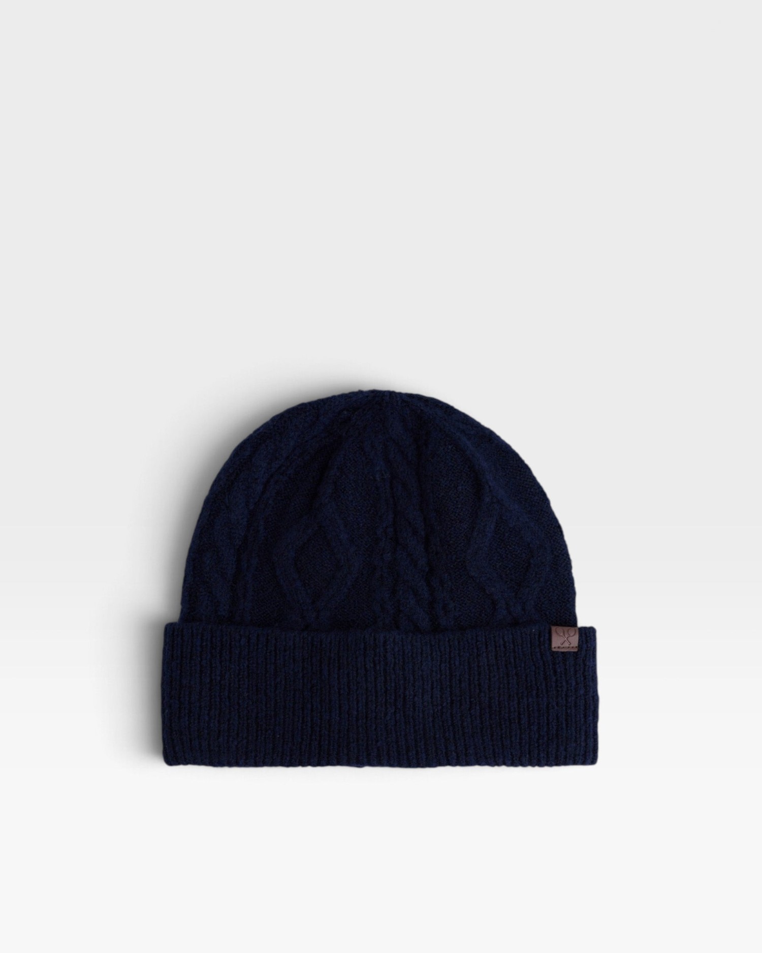 Gorro punto trenzado - Silbon - Azul marino Azul marino-1