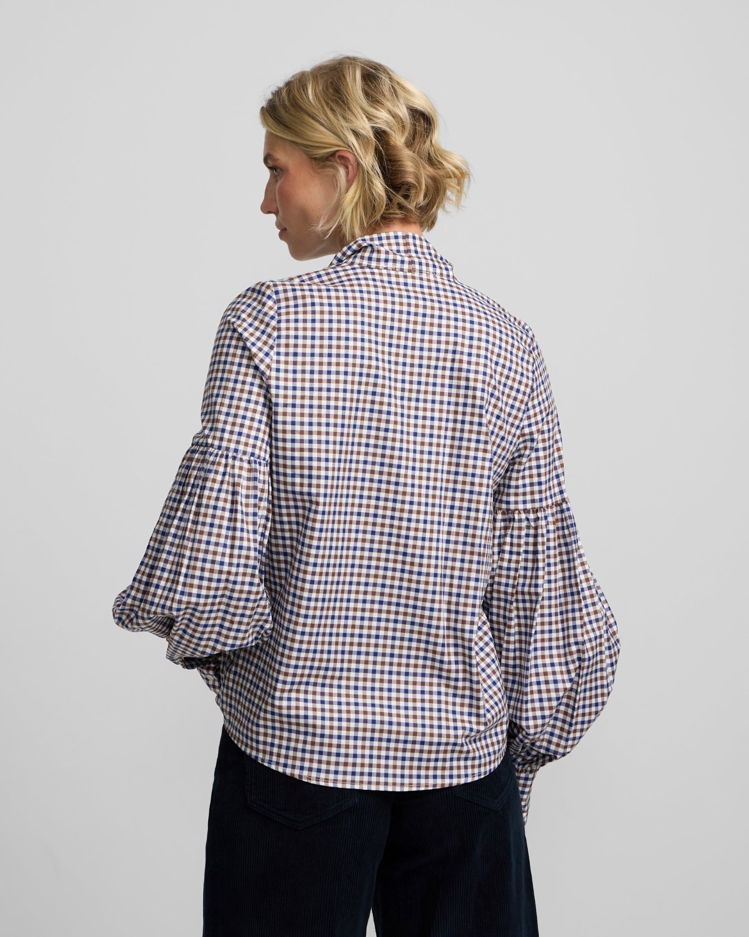 Camisa lazada cuadros - Silbon - Azul marino Azul marino-2