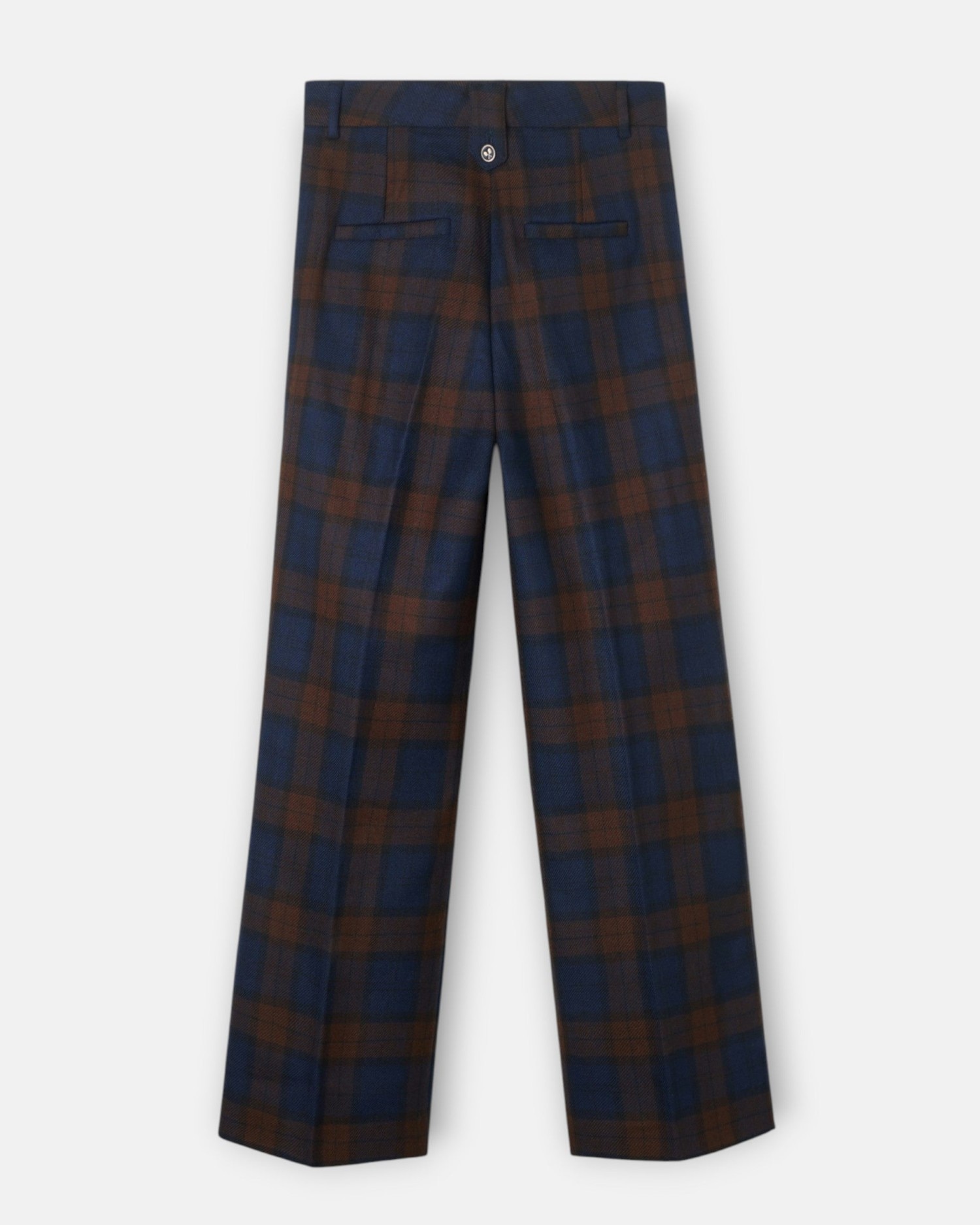 Pantalón cuadros - Silbon - Azul marino Azul marino-5