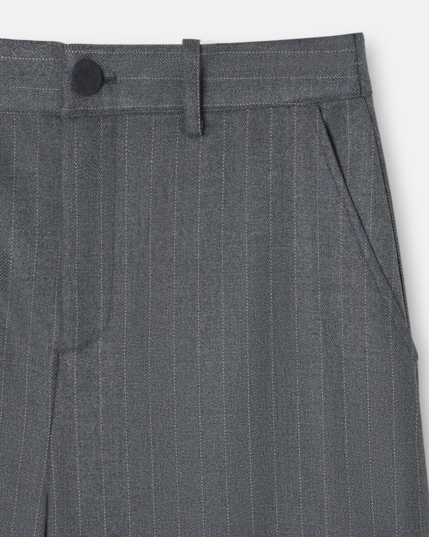 Pantalón recto raya diplomática - Silbon - Gris Gris-3