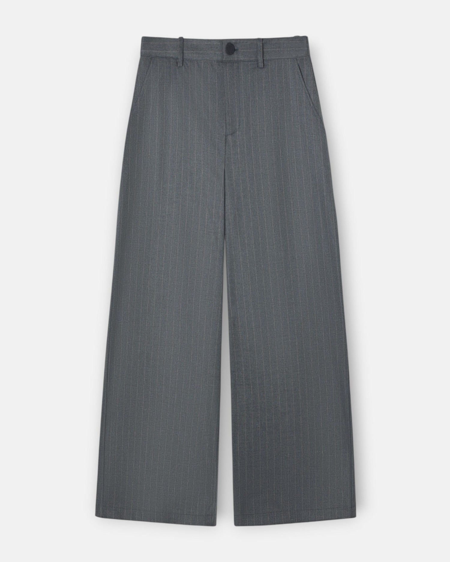 Pantalón recto raya diplomática - Silbon - Gris Gris-4