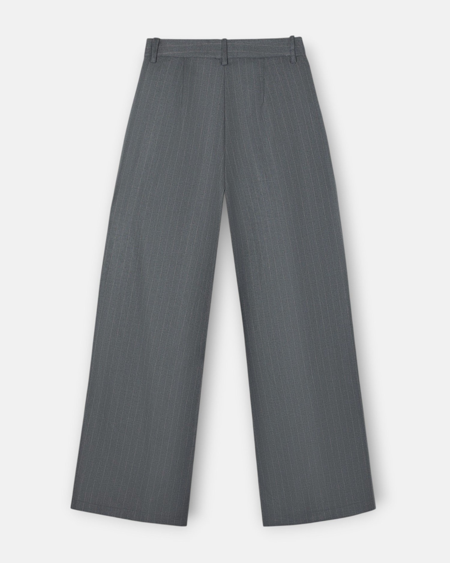 Pantalón recto raya diplomática - Silbon - Gris Gris-5