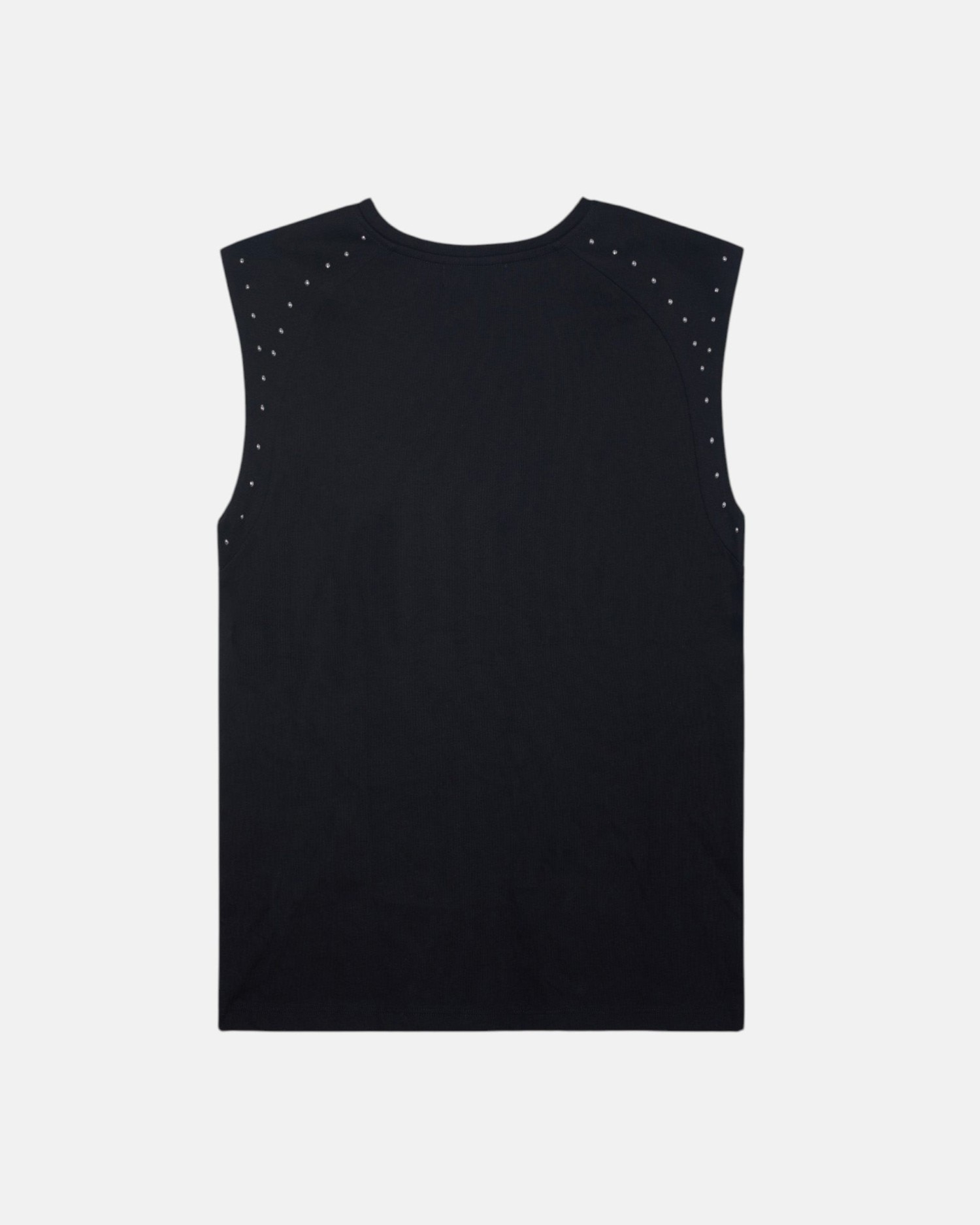 Camiseta woman hombreras detalle tachuelas negra - Silbon - Negro Negro-4
