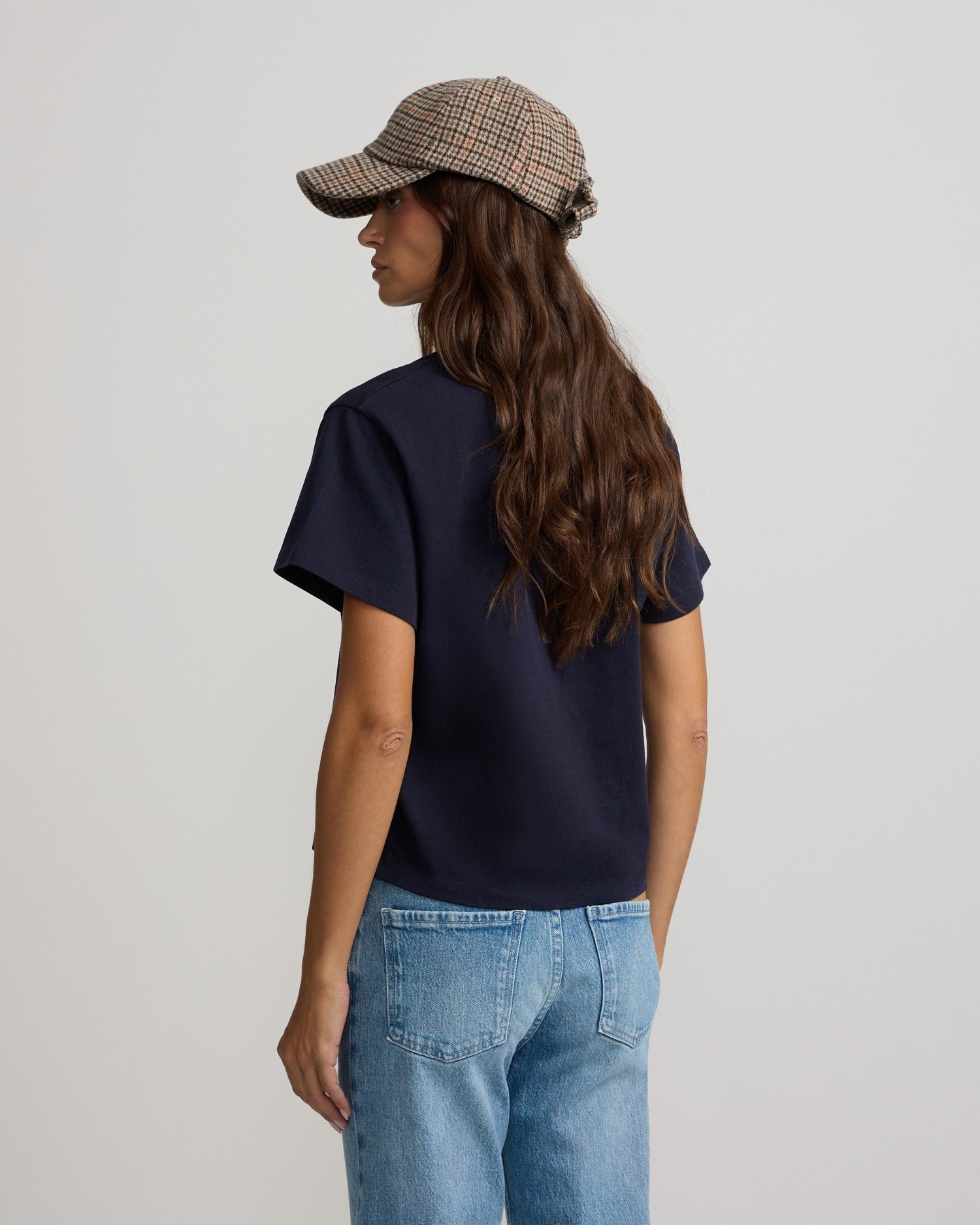 Camiseta woman parche silbon - Azul marino Azul marino-2