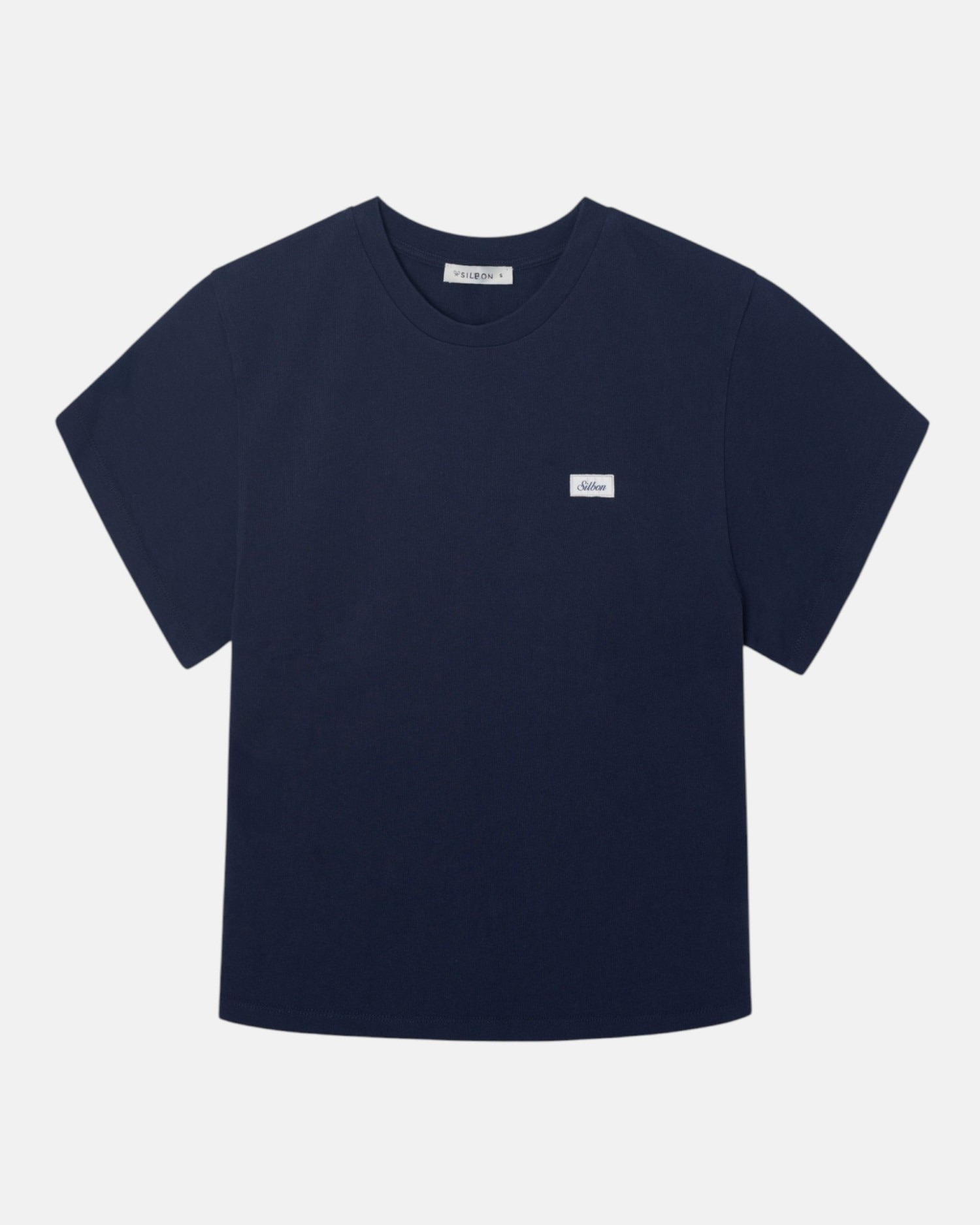 Camiseta woman parche silbon - Azul marino Azul marino-5