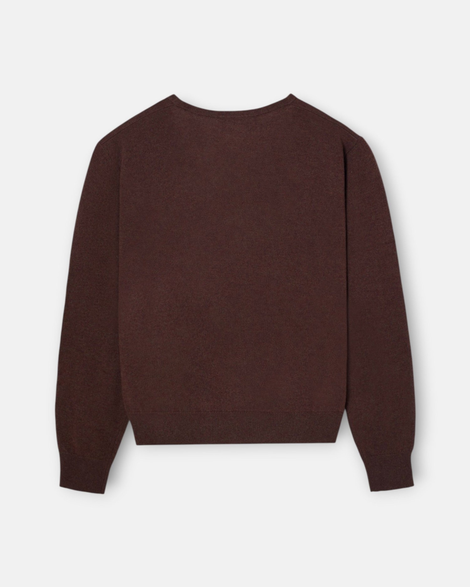 Jersey cuello pico - Silbon - Marrón Marrón-4